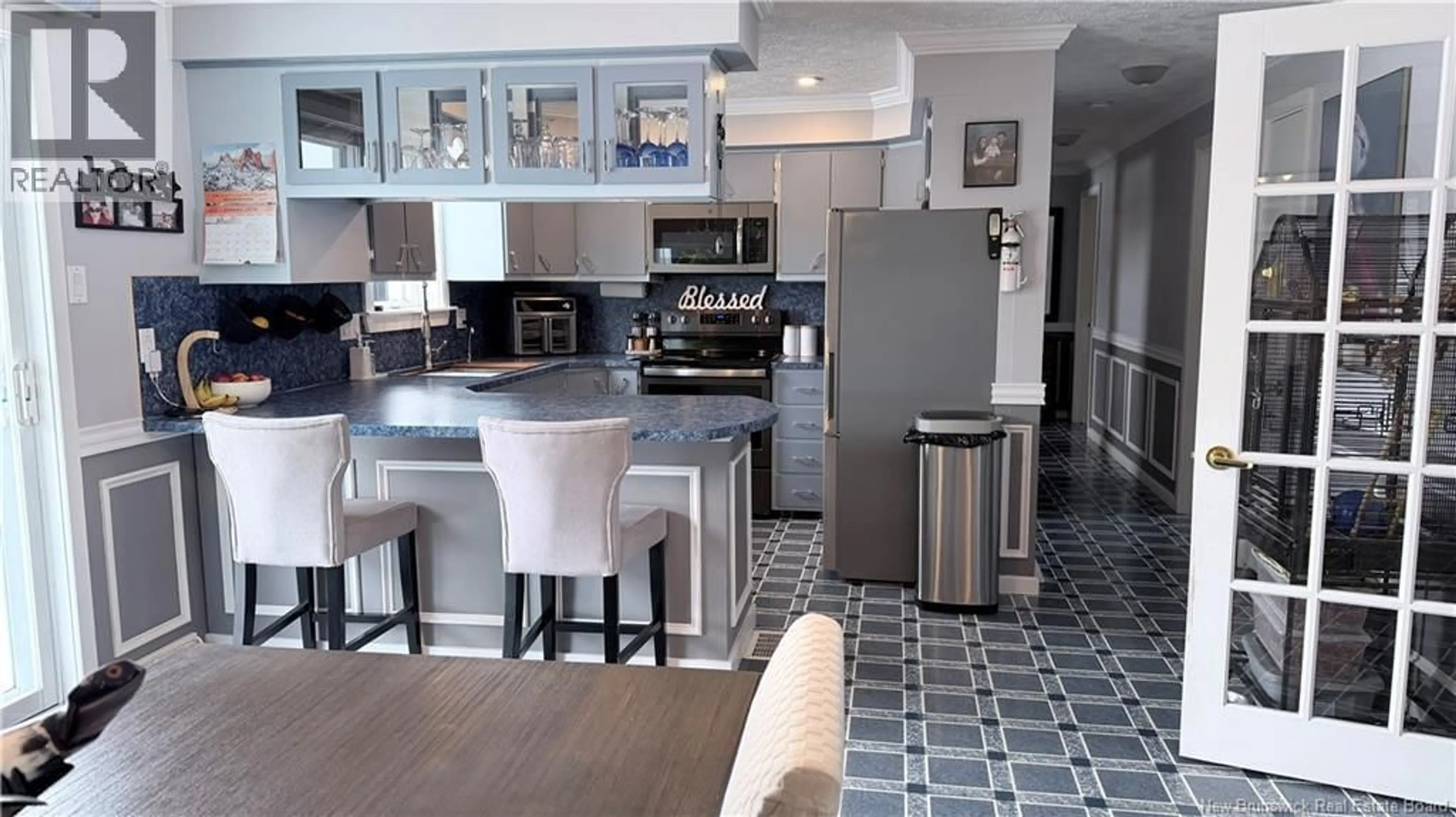 Contemporary kitchen, ceramic/tile floor for 1272 ROUTE 205, Clair New Brunswick E7A1Y2