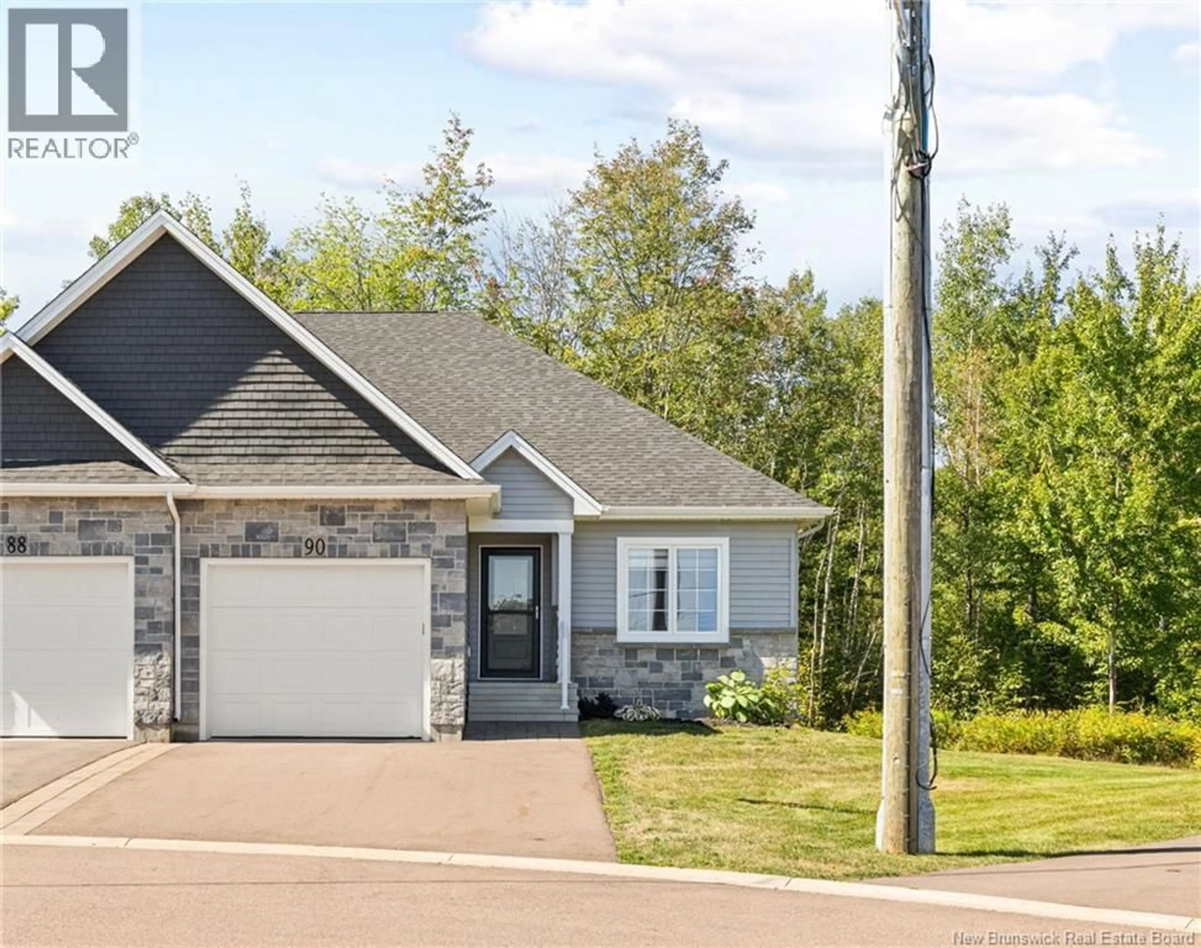 Home with vinyl exterior material, street for 90 DELPECH, Moncton New Brunswick E1G6B2