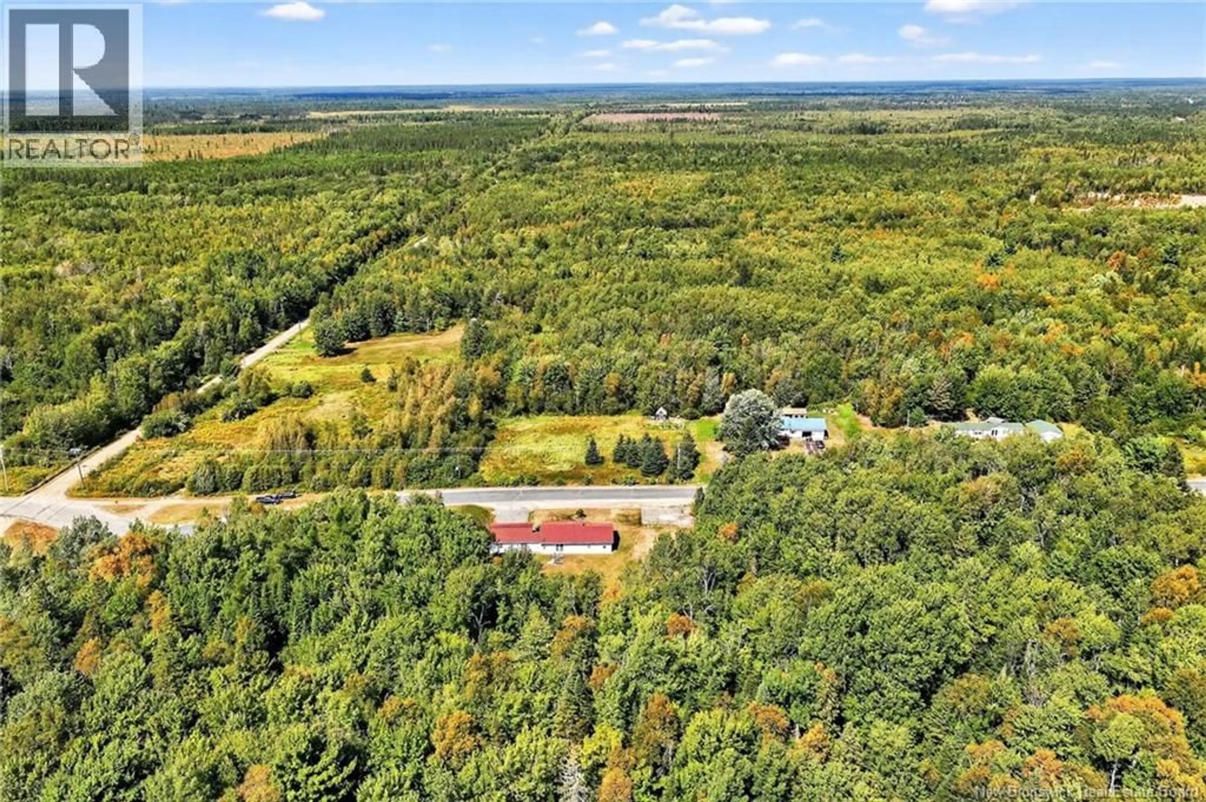 A pic from outside/outdoor area/front of a property/back of a property/a pic from drone, forest/trees view for 210 COLLETTE ROAD, Collette New Brunswick E4Y1J5