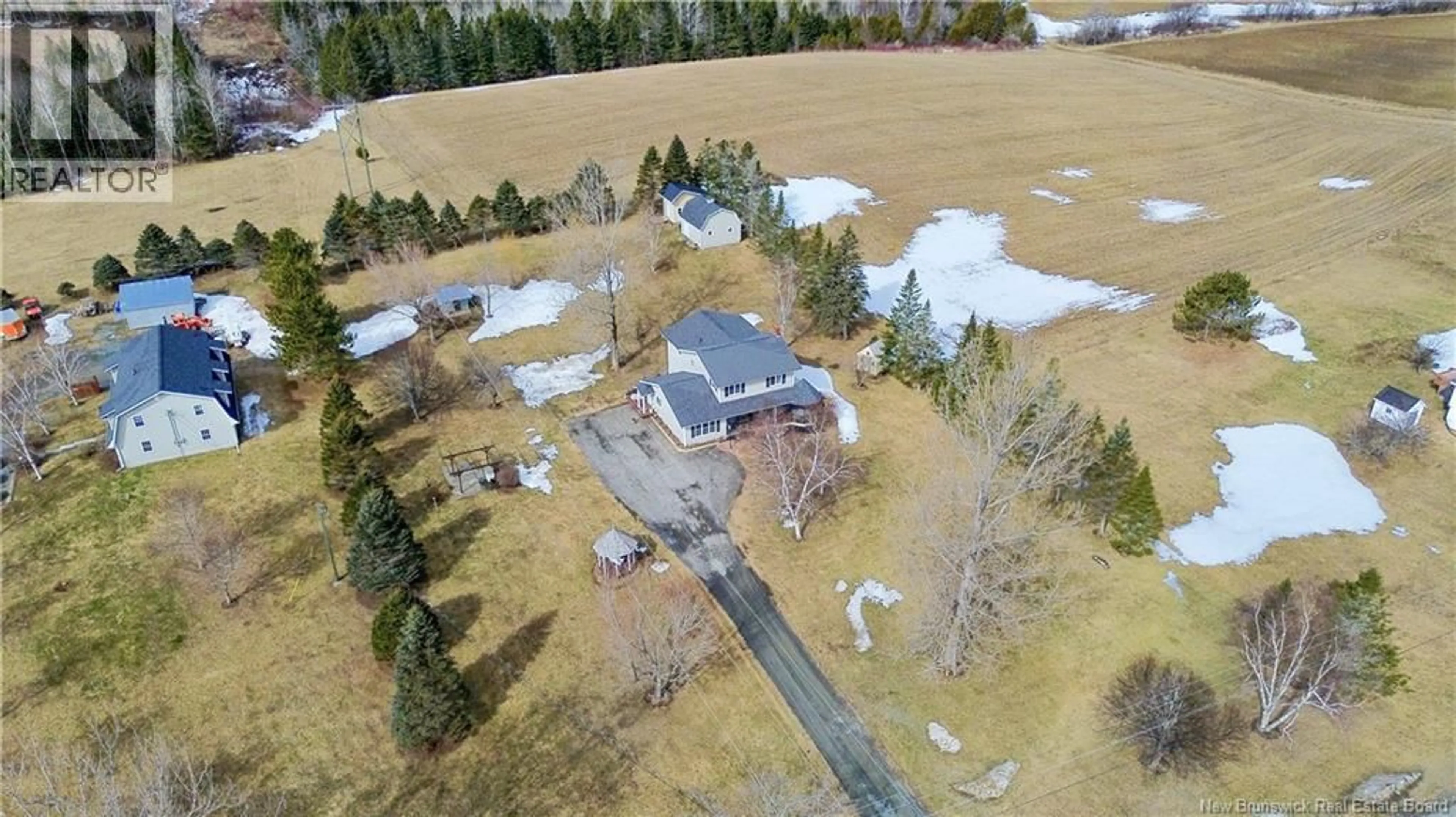 A pic from outside/outdoor area/front of a property/back of a property/a pic from drone, unknown for 142 REELEDER COURT, Greenfield New Brunswick E7L3C2
