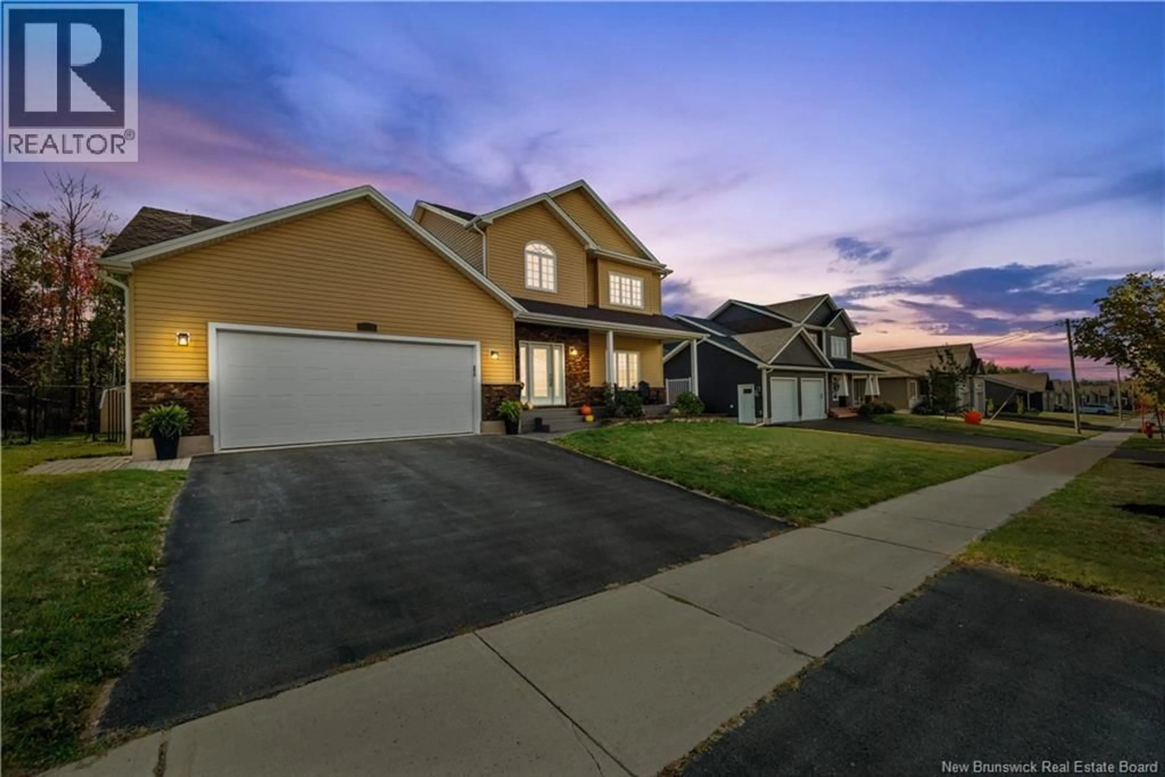 Home with vinyl exterior material, street for 165 ERINVALE DRIVE, Moncton New Brunswick E1A5S8