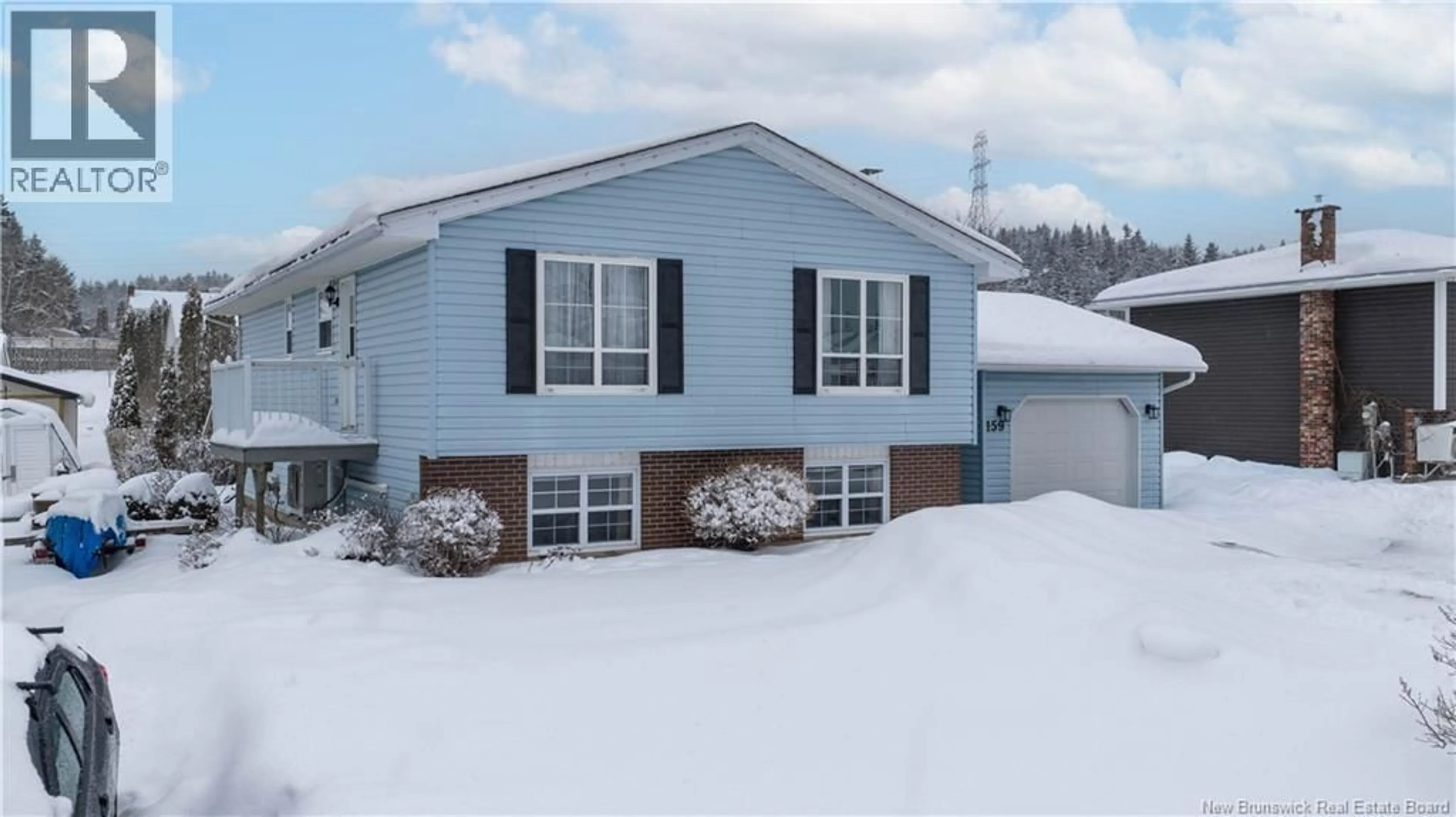 Home with vinyl exterior material, street for 159 BON ACCORD DRIVE, Saint John New Brunswick E2J4K5