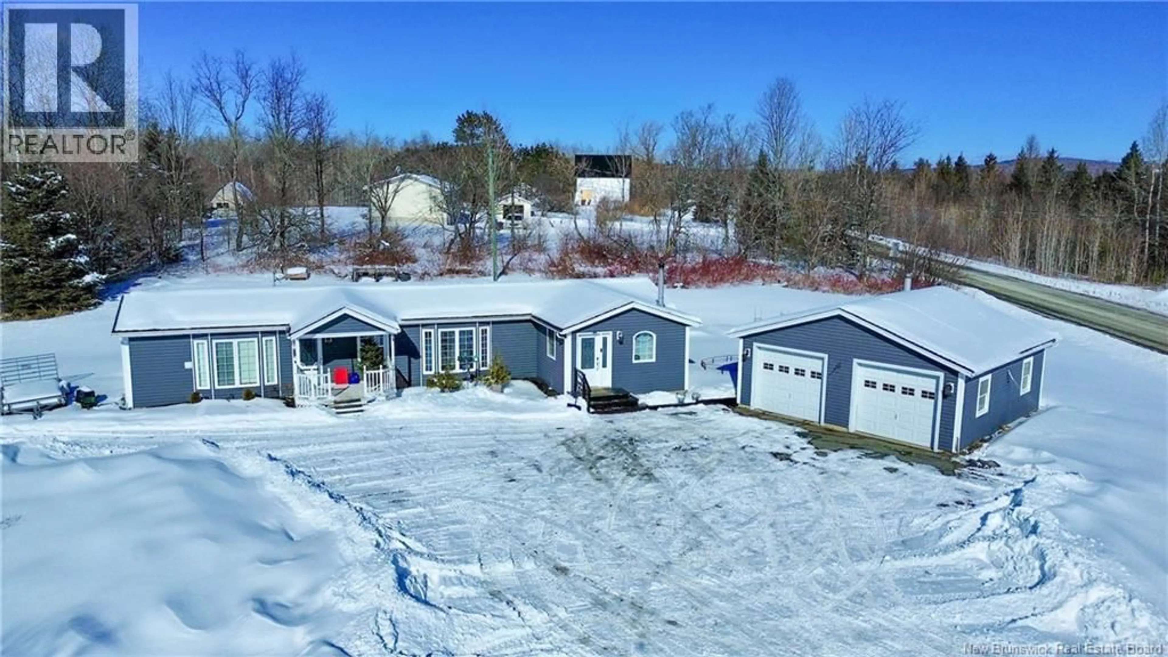 A pic from outside/outdoor area/front of a property/back of a property/a pic from drone, building for 95 GREGG SETTLEMENT ROAD, Centreville New Brunswick E7K2N6
