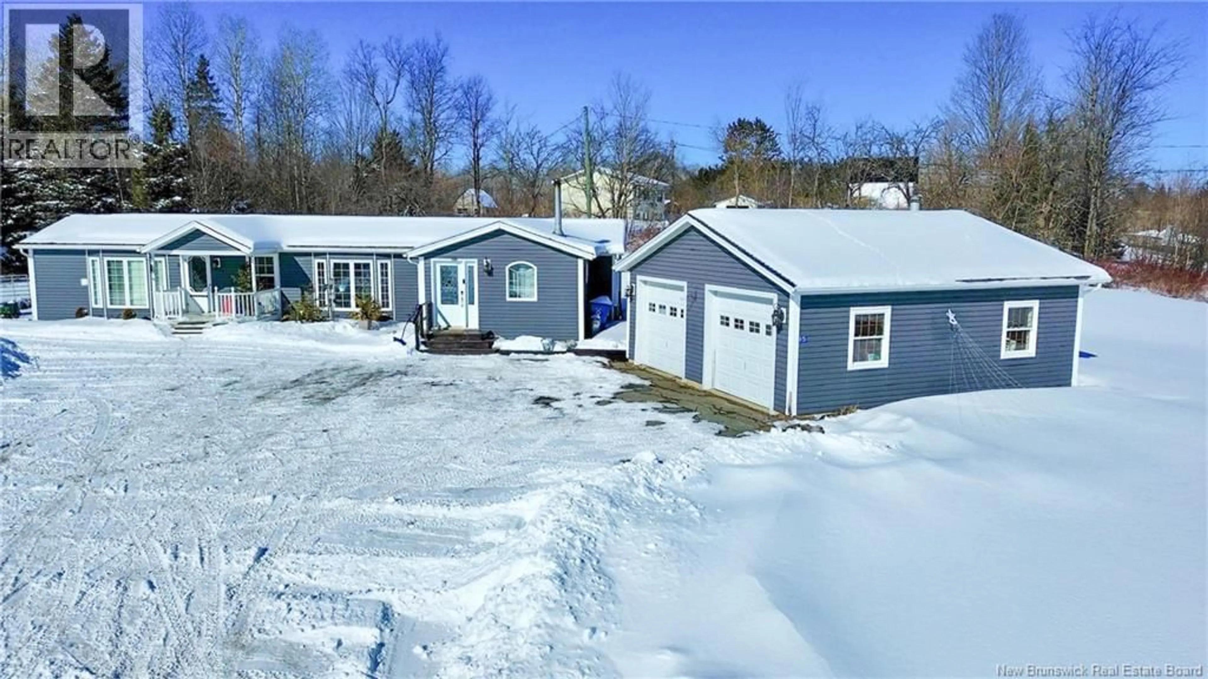 A pic from outside/outdoor area/front of a property/back of a property/a pic from drone, street for 95 GREGG SETTLEMENT ROAD, Centreville New Brunswick E7K2N6