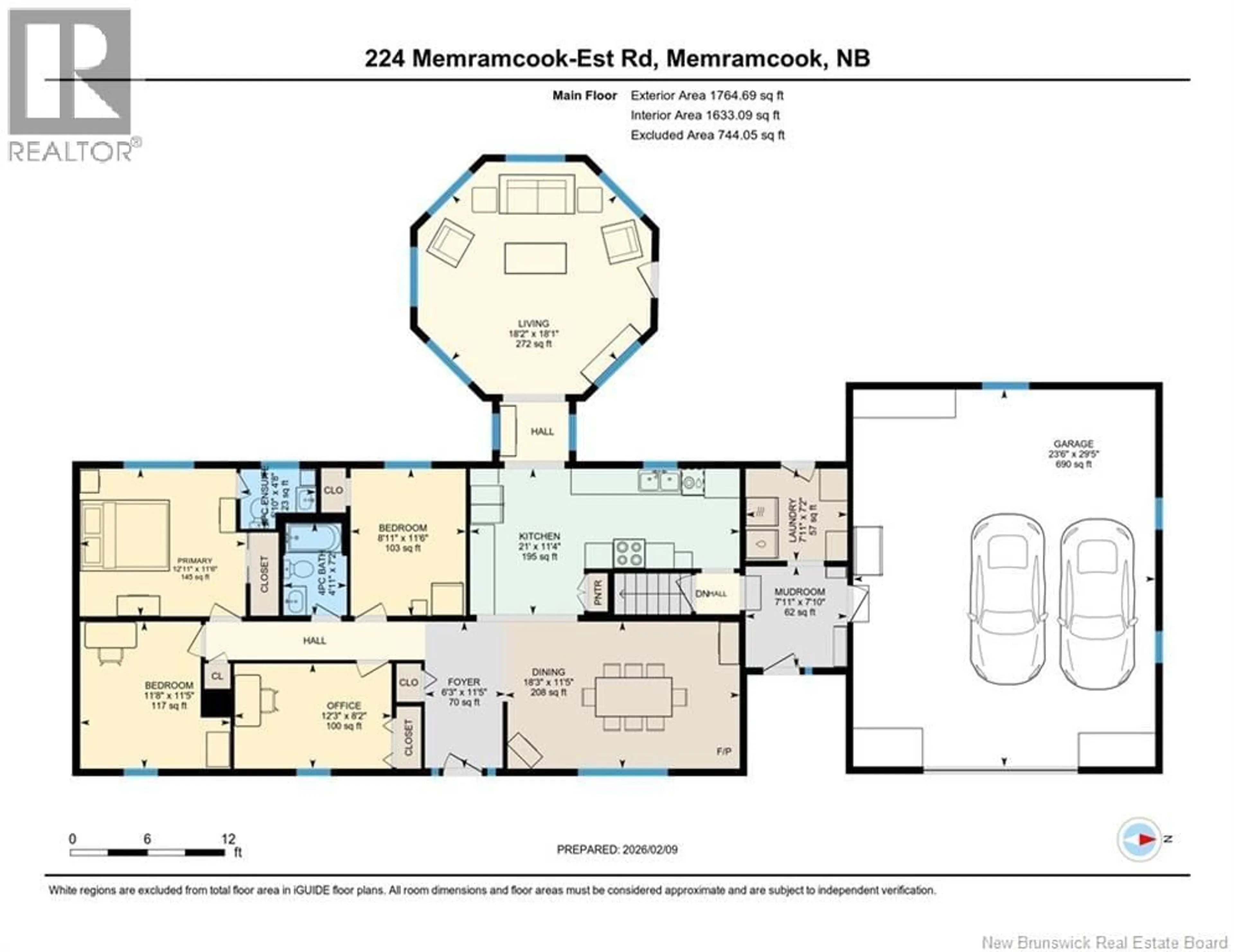 Floor plan for 224 MEMRAMCOOK EST, Memramcook New Brunswick E4K1N9