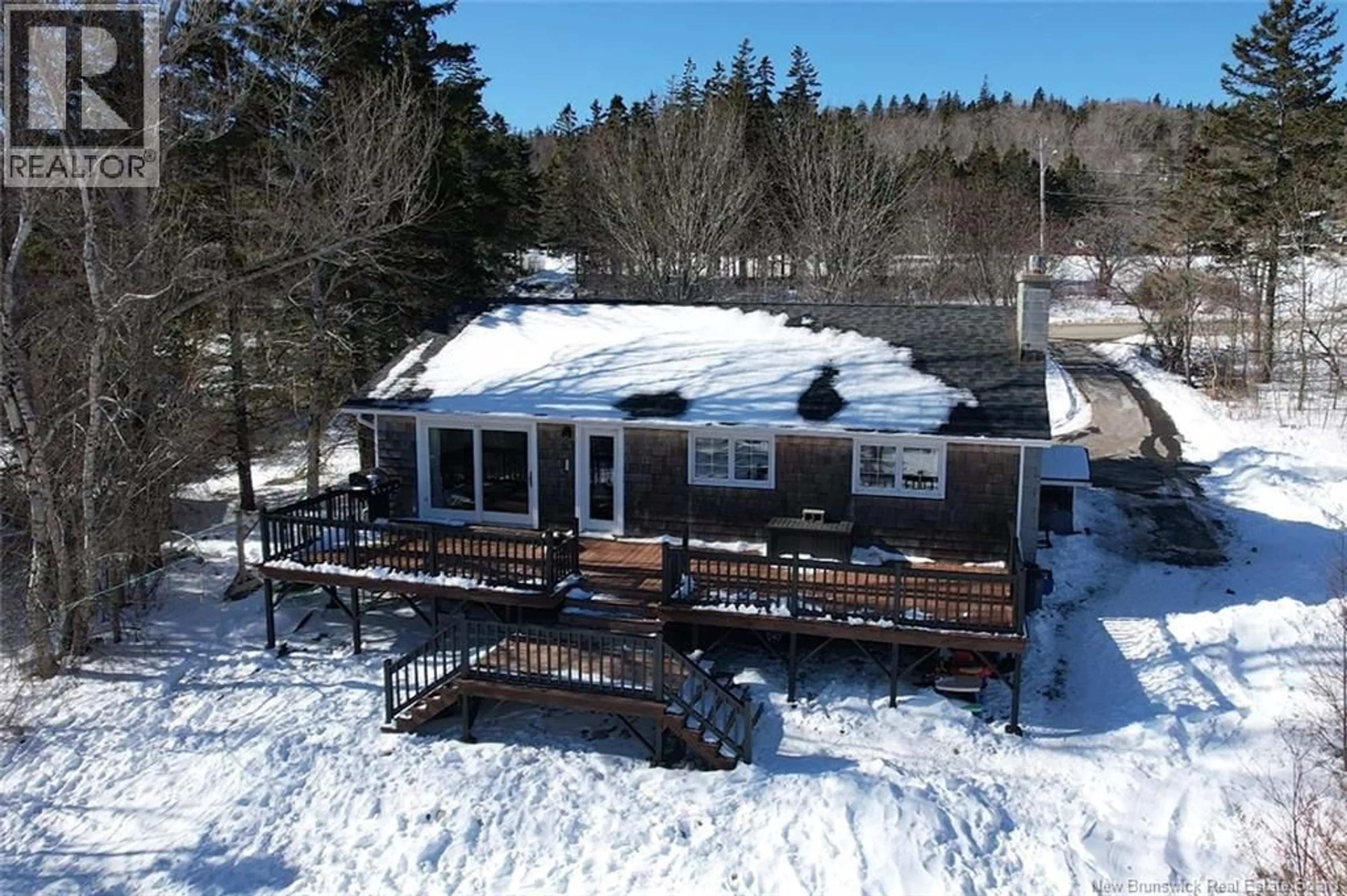 A pic from outside/outdoor area/front of a property/back of a property/a pic from drone, unknown for 94 WHISTLE ROAD, Grand Manan New Brunswick E5G1B3
