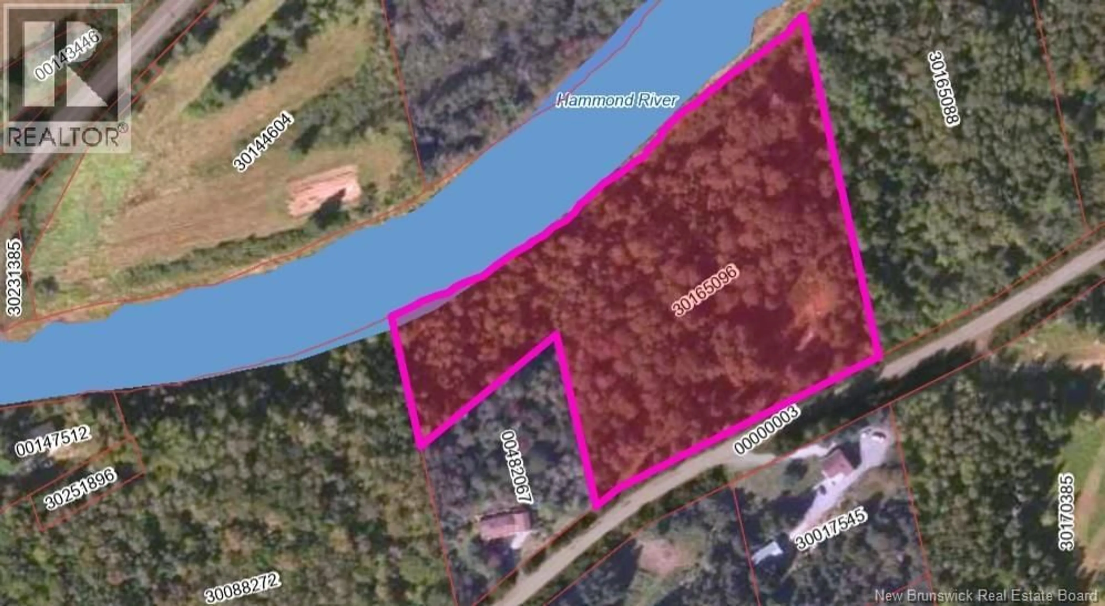 Picture of a map for 53 BACK RIVER ROAD, Barnesville New Brunswick E5N3M9