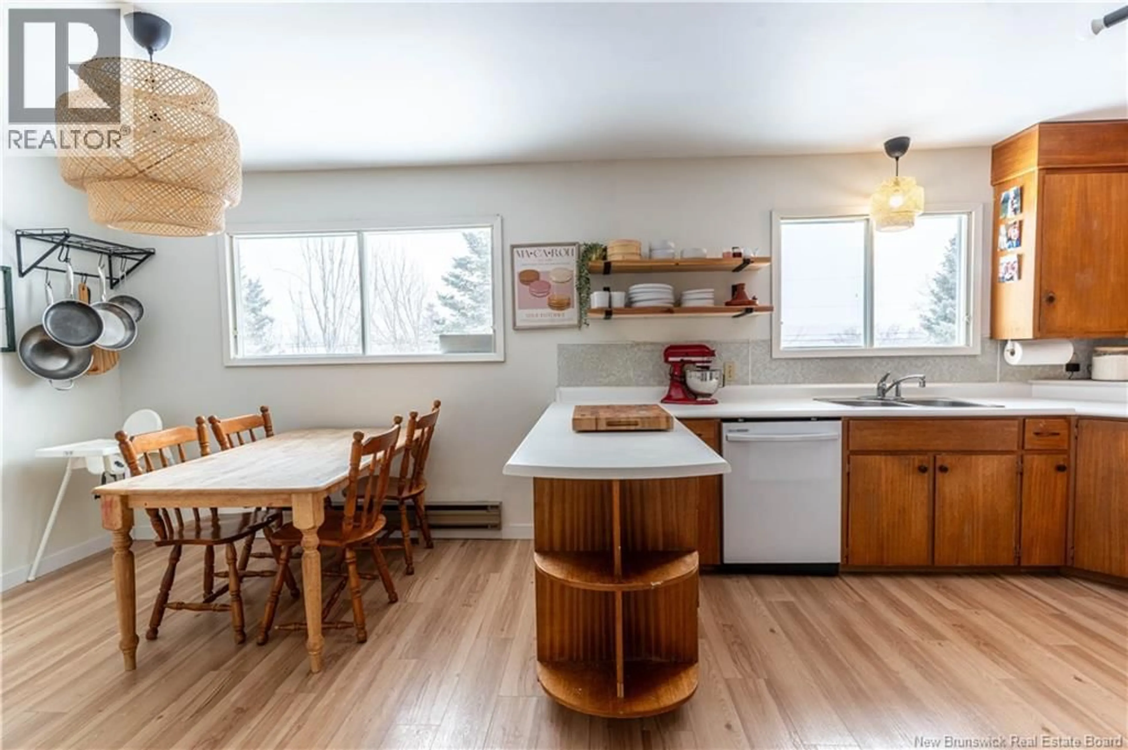 Open concept kitchen, wood/laminate floor for 316 HALCOMB ROAD, Halcomb New Brunswick E9E1W7