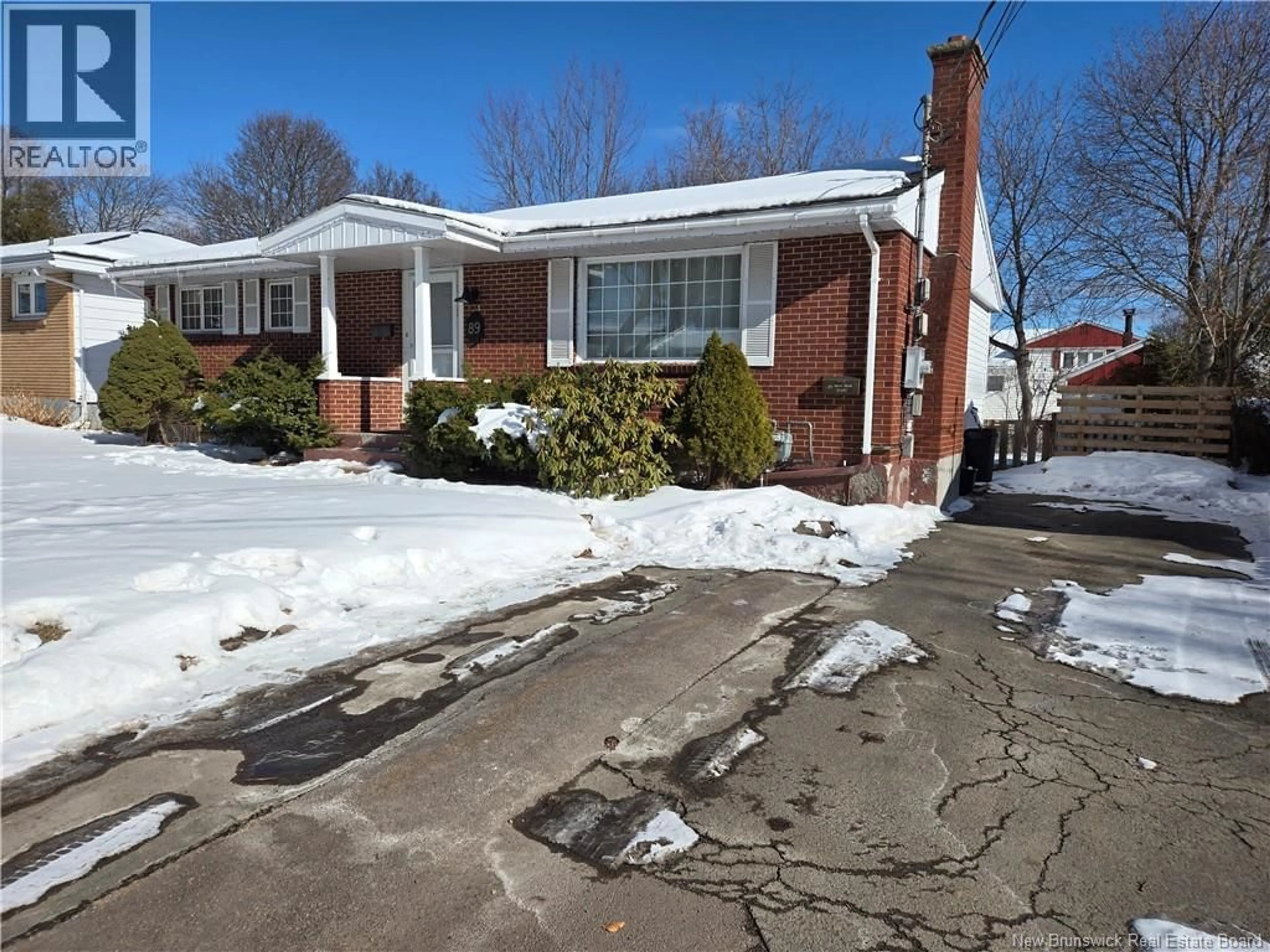 Home with brick exterior material, street for 89 MOUNT ROYAL BOULEVARD, Moncton New Brunswick E1E2V3