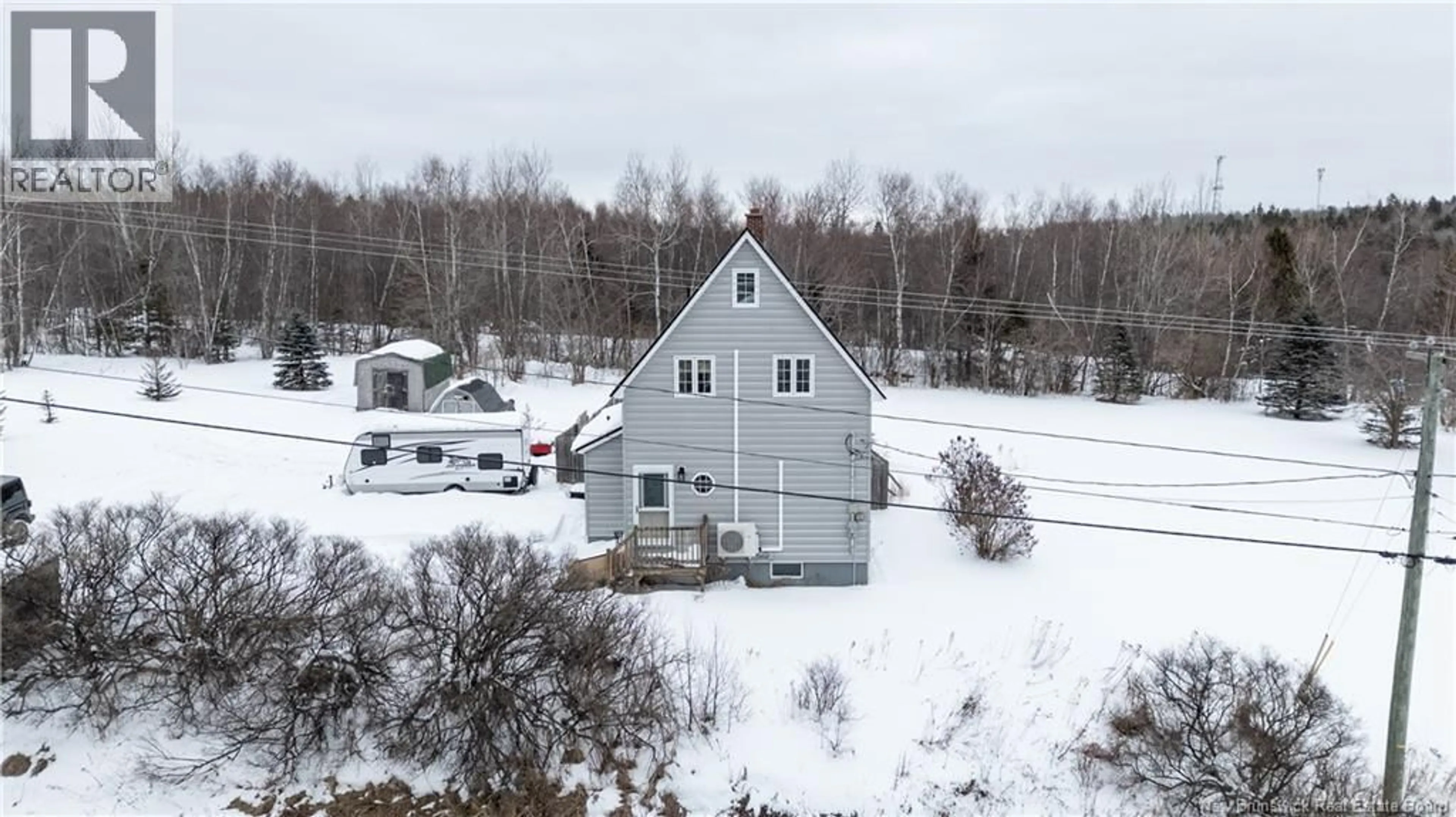 A pic from outside/outdoor area/front of a property/back of a property/a pic from drone, unknown for 2447 ROUTE 490, Indian Mountain New Brunswick E1G4R9