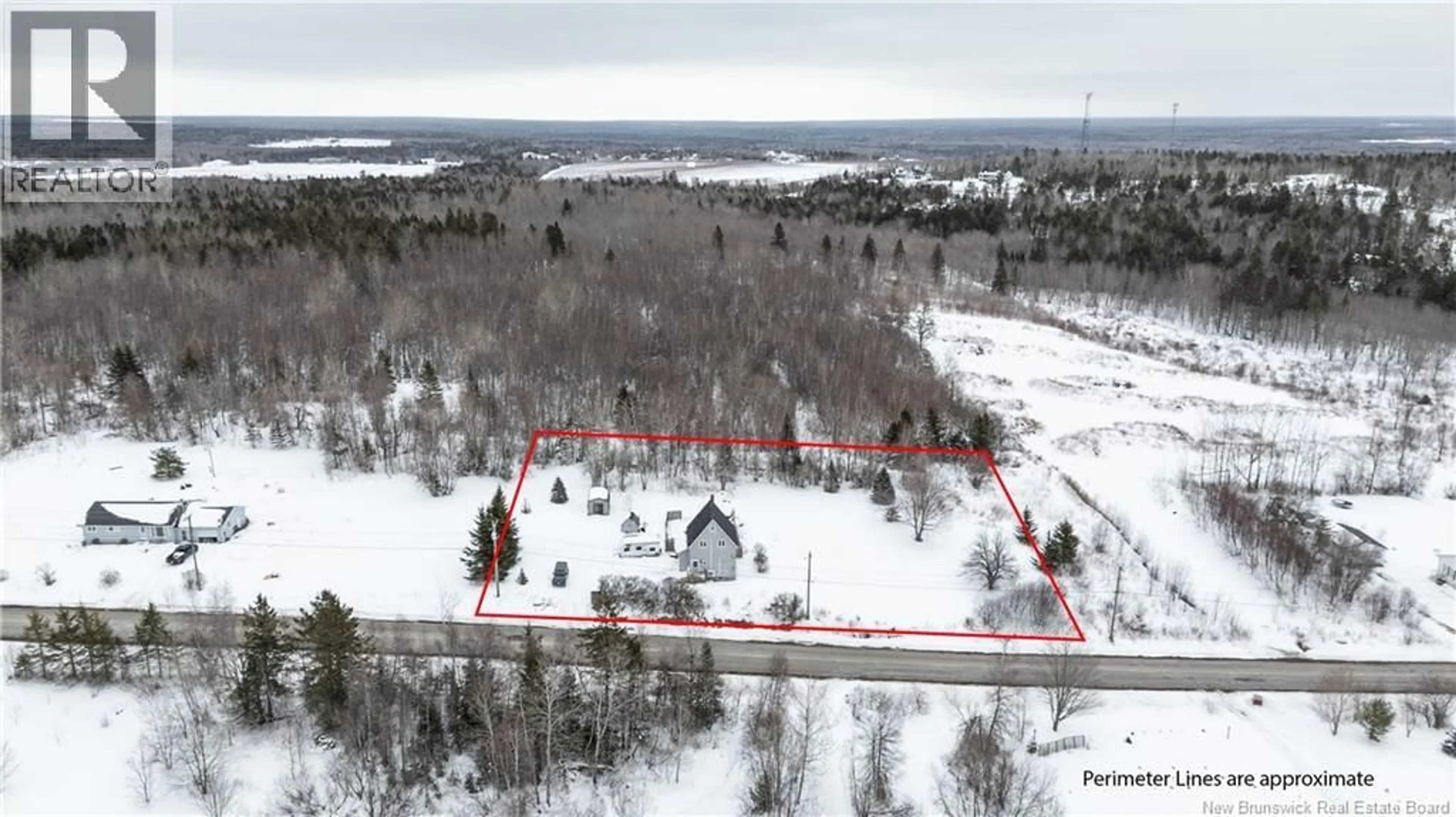 A pic from outside/outdoor area/front of a property/back of a property/a pic from drone, unknown for 2447 ROUTE 490, Indian Mountain New Brunswick E1G4R9