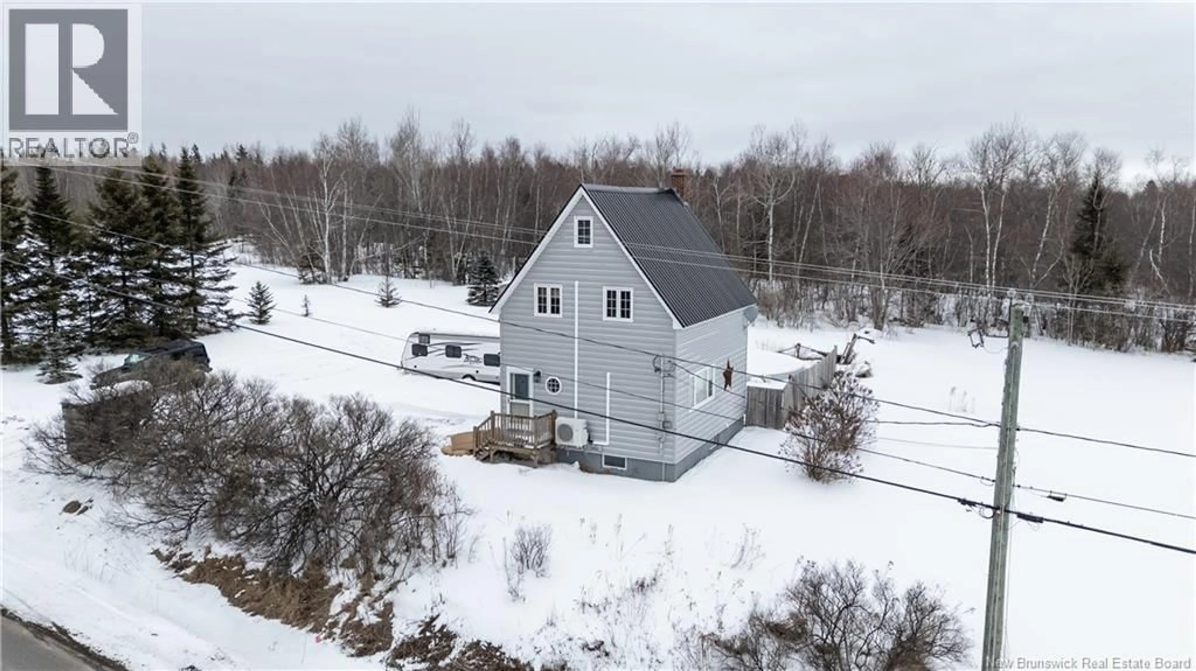 A pic from outside/outdoor area/front of a property/back of a property/a pic from drone, building for 2447 ROUTE 490, Indian Mountain New Brunswick E1G4R9