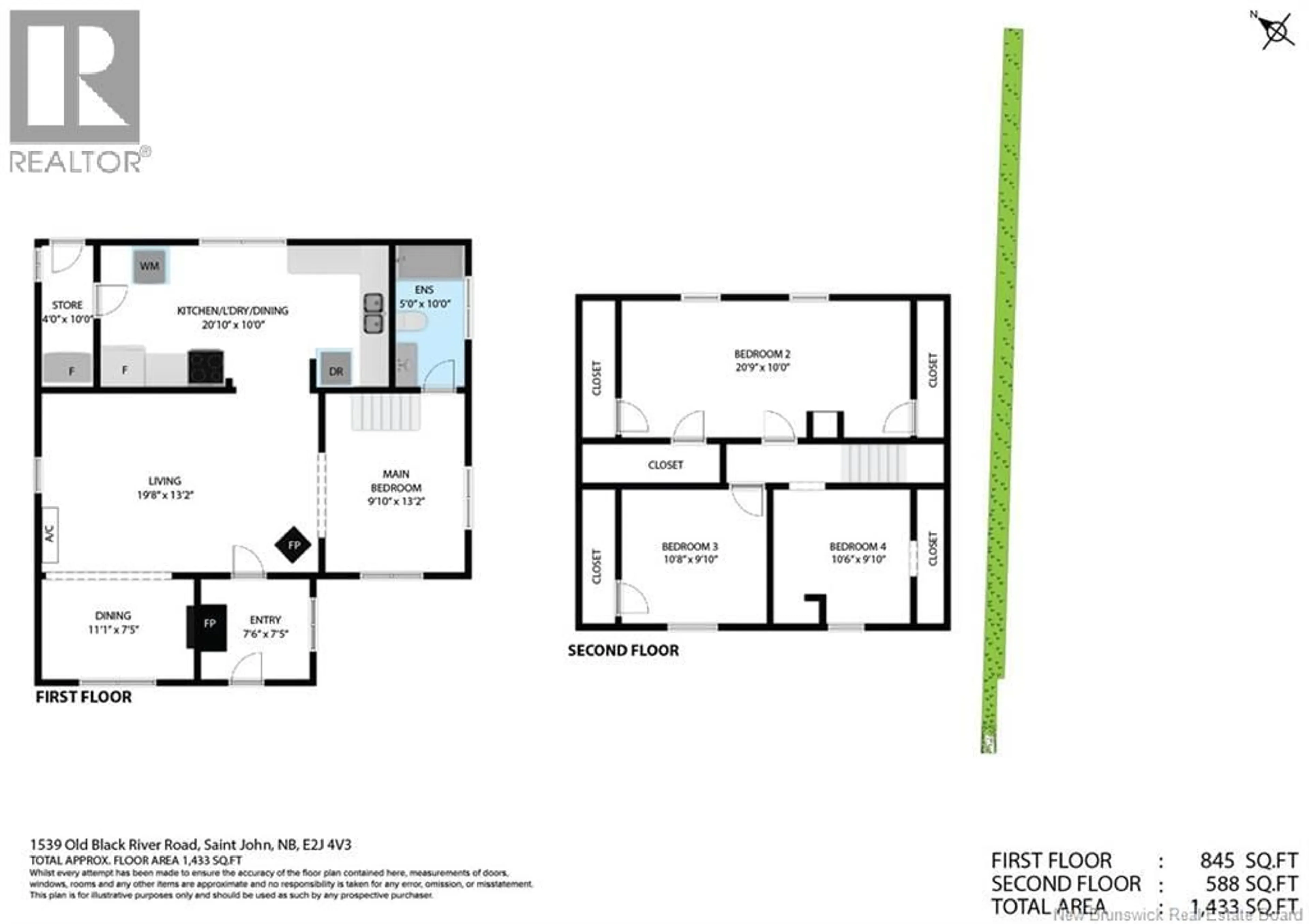 Floor plan for 1539 OLD BLACK RIVER ROAD, Saint John New Brunswick E2J4V3