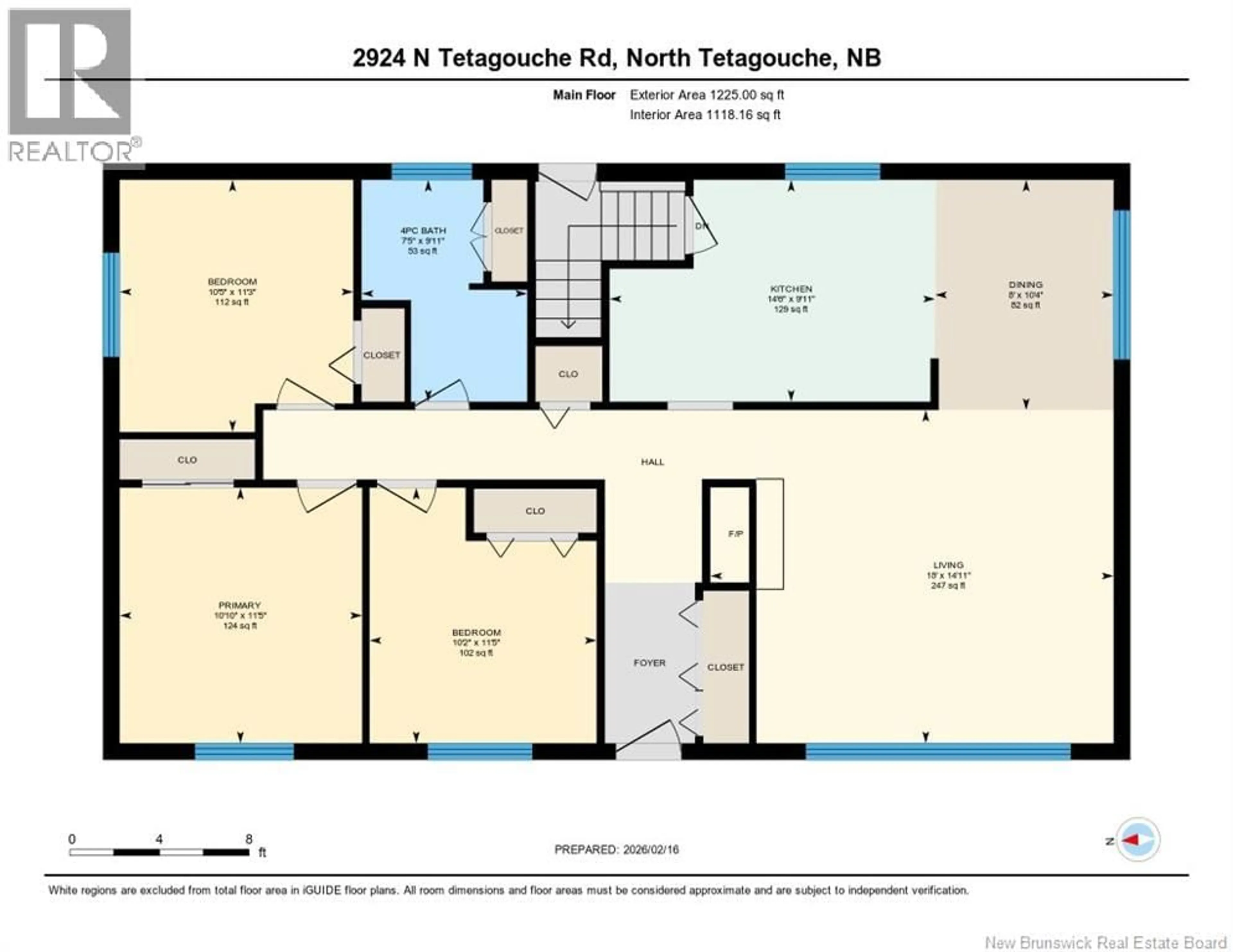 Floor plan for 2924 TETAGOUCHE ROAD, North Tetagouche New Brunswick E2A4Y8