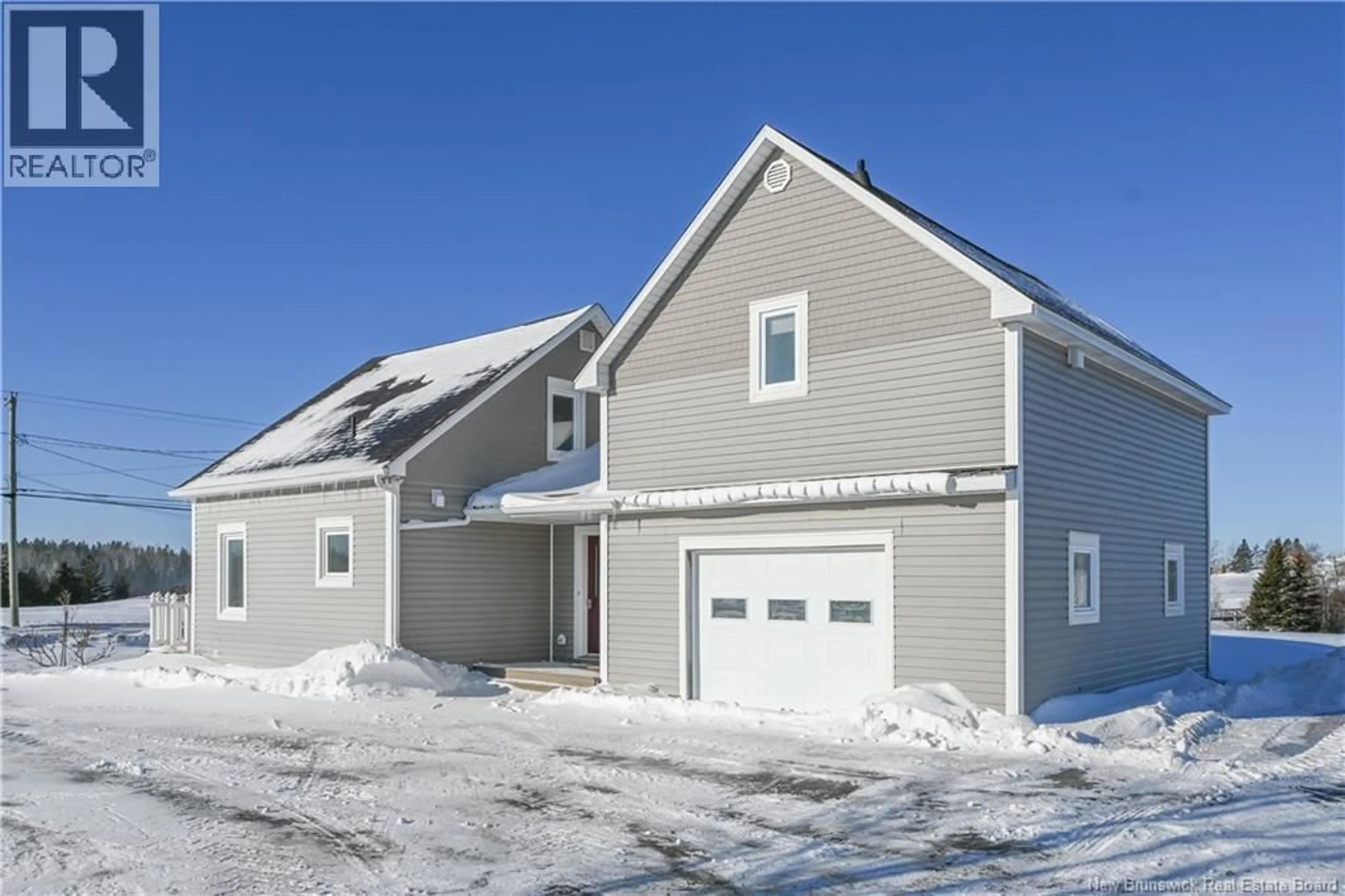 Home with vinyl exterior material, street for 357 ROUTE 345, Évangéline New Brunswick E8P1T2