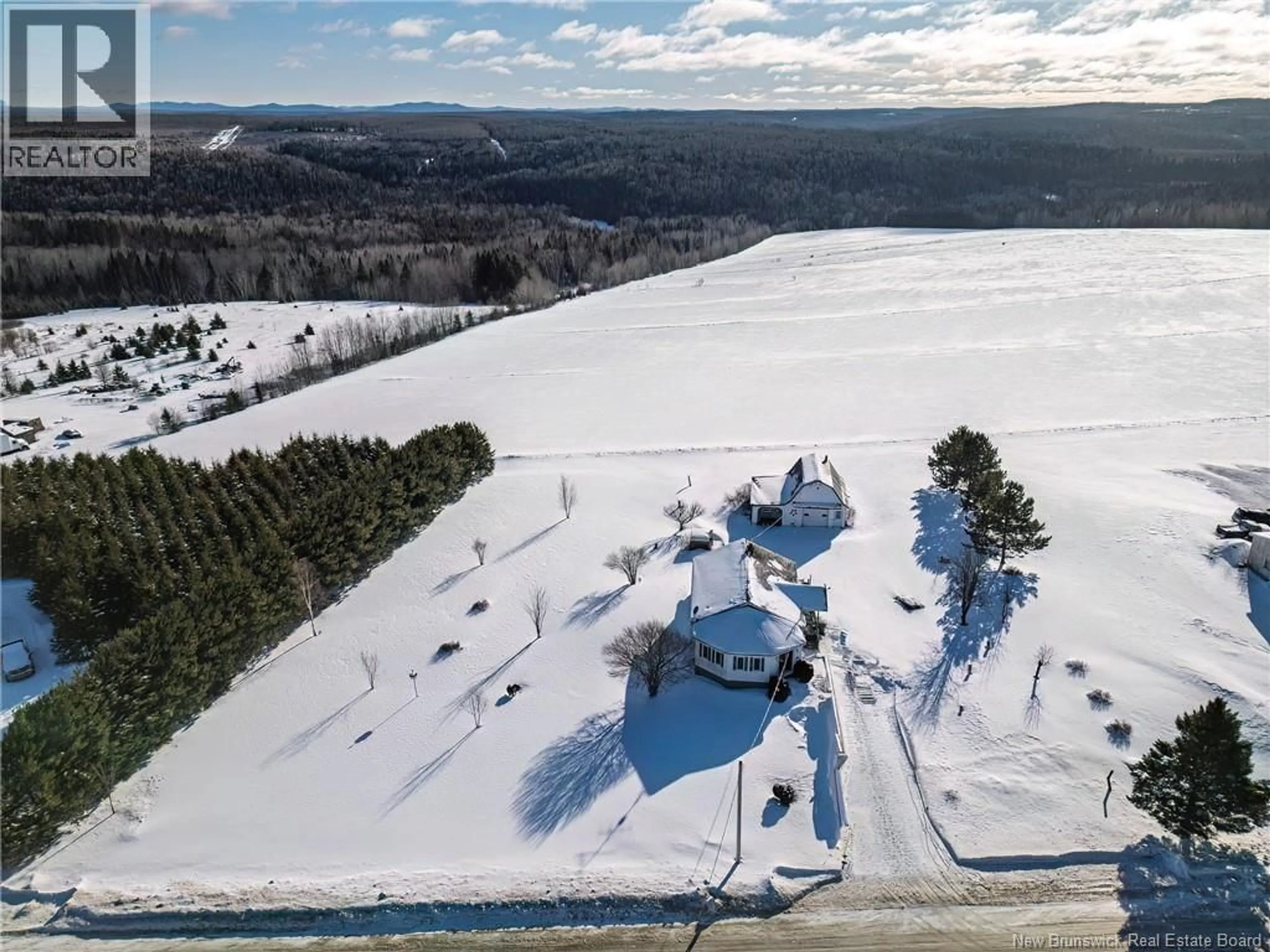 A pic from outside/outdoor area/front of a property/back of a property/a pic from drone, water/lake/river/ocean view for 771 CANTON, DSL de Drummond/DSL of Drummond New Brunswick E3Y1L8