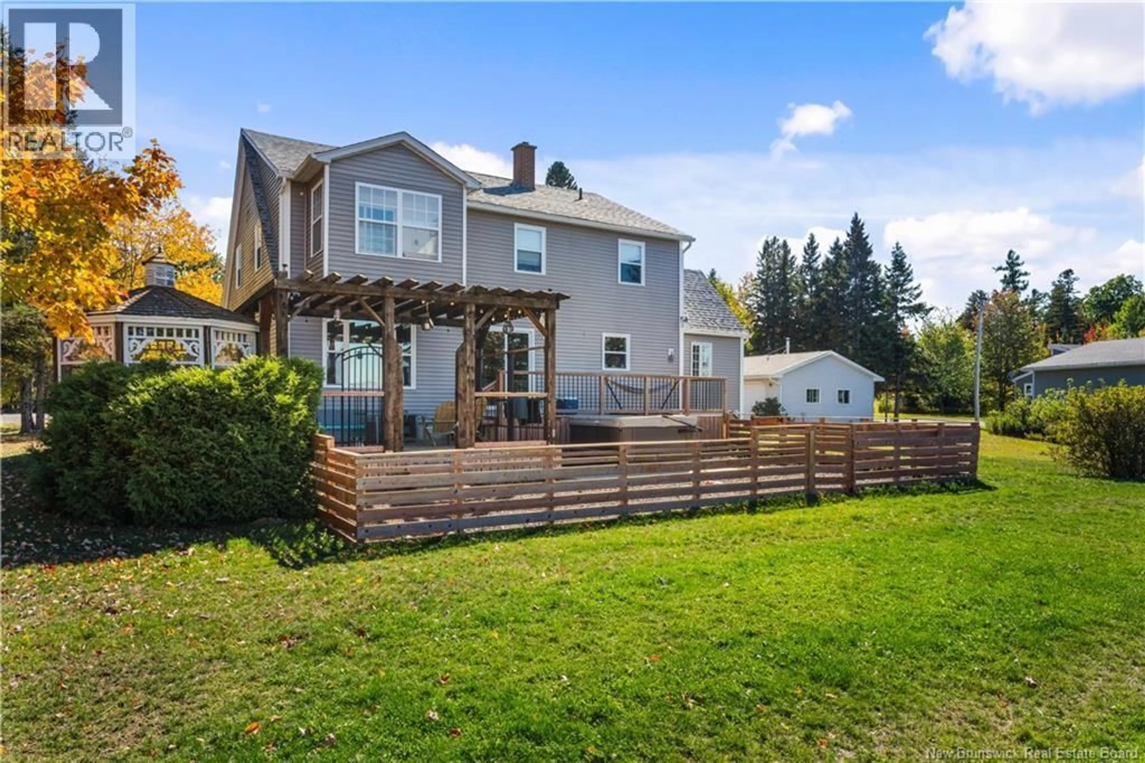 A pic from outside/outdoor area/front of a property/back of a property/a pic from drone, water/lake/river/ocean view for 5668 ROUTE 505, Jardineville New Brunswick E4W2J1