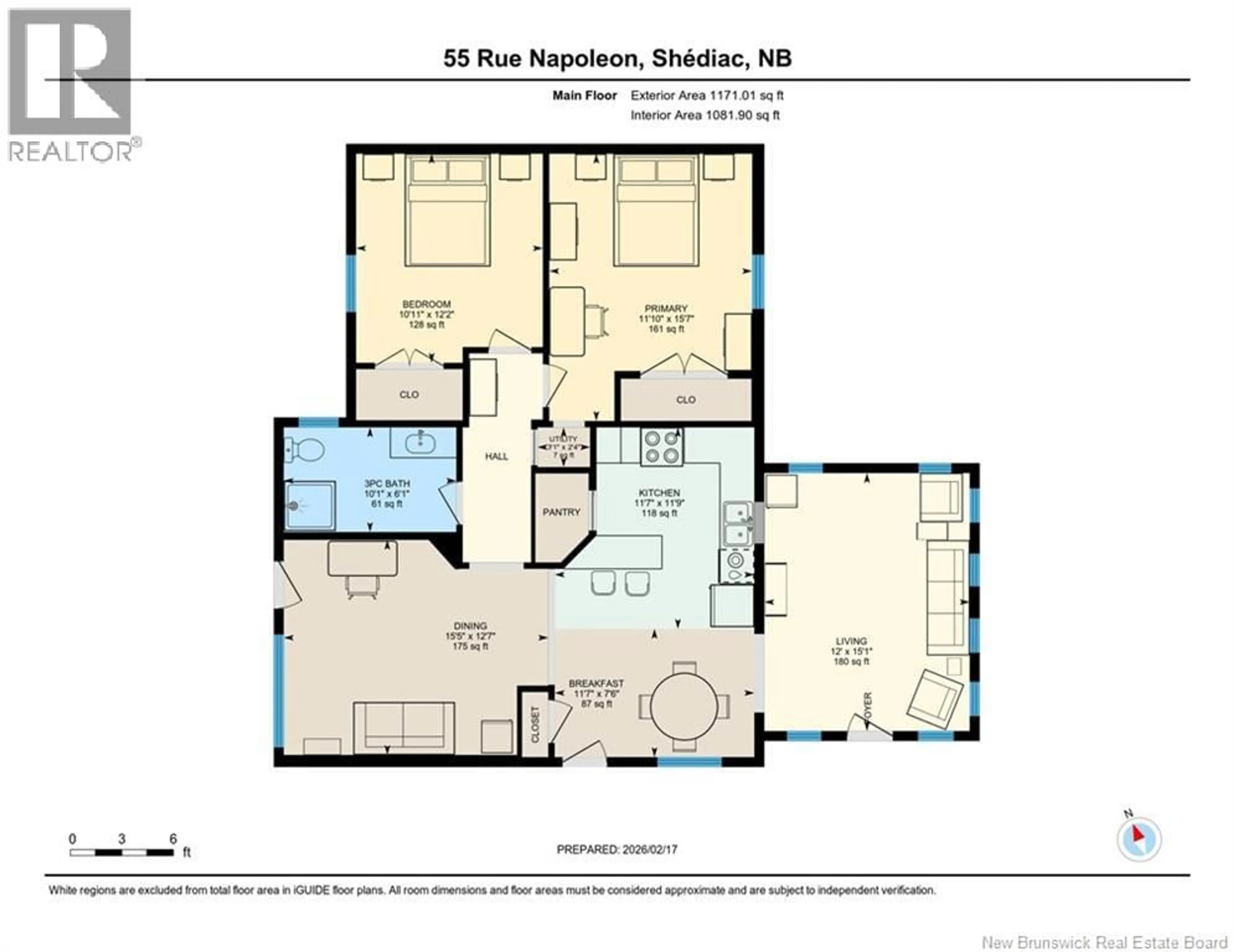 Floor plan for 55 NAPOLEON STREET, Shediac New Brunswick E4P2J5