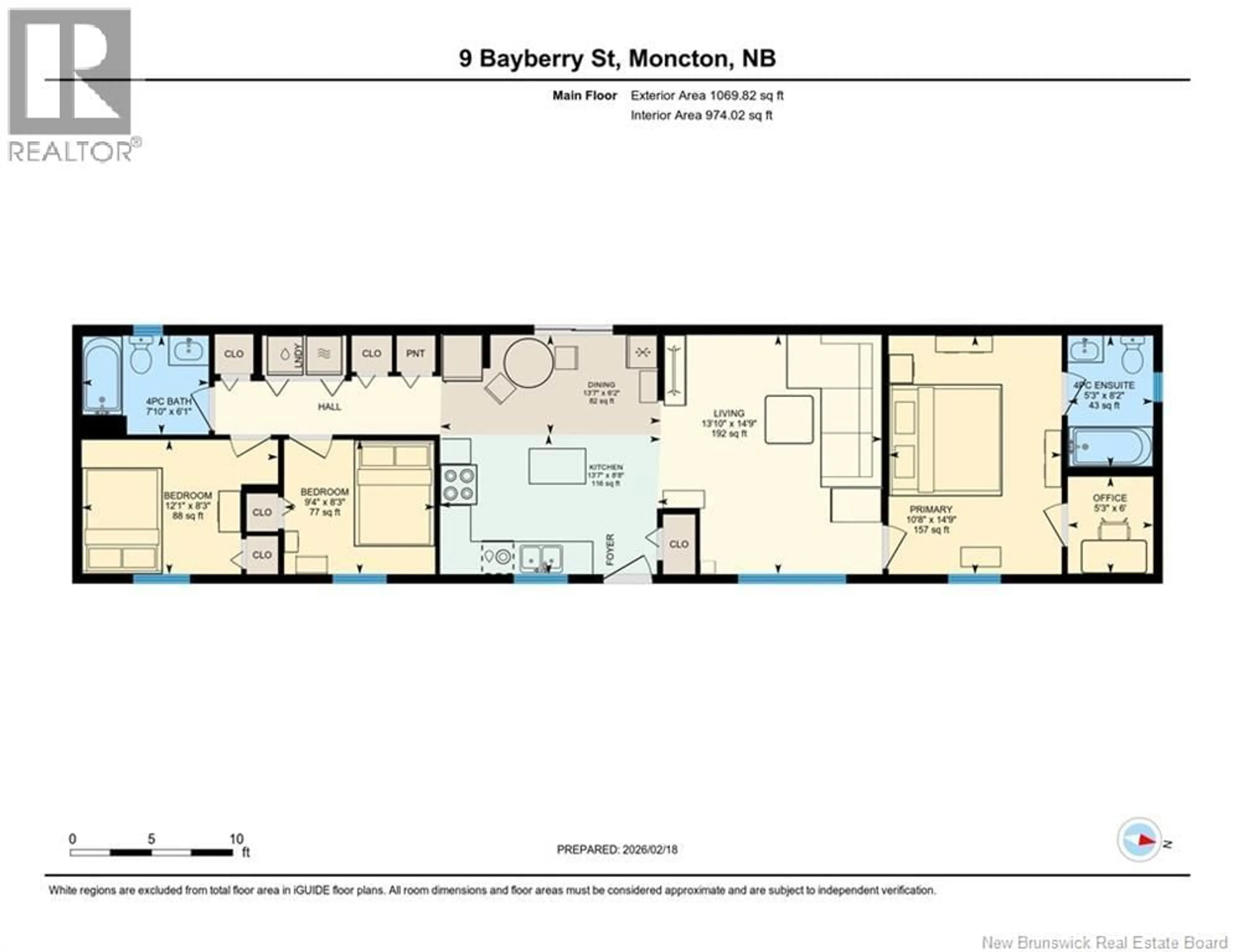 Floor plan for 9 BAYBERRY, Moncton New Brunswick E1H3R7