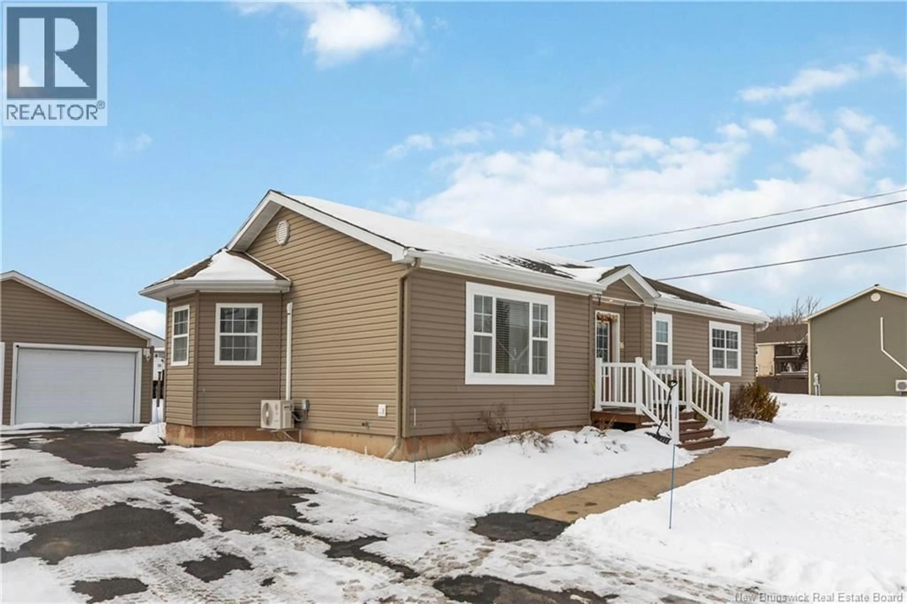 Home with vinyl exterior material, street for 16 CROWBUSH CRESCENT, Moncton New Brunswick E1G0G8