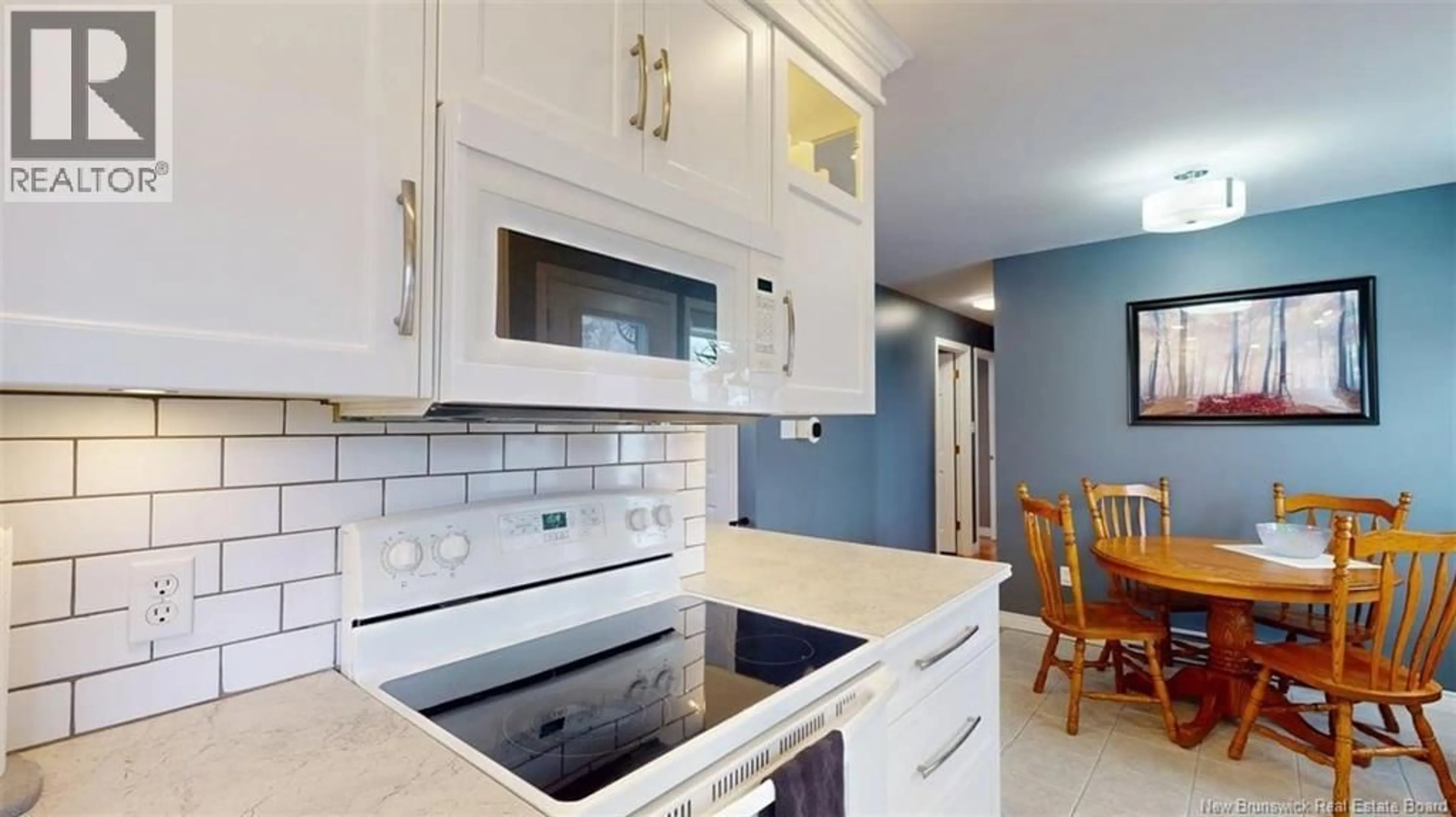 Open concept kitchen, ceramic/tile floor for 217 NEILSEN STREET, Woodstock New Brunswick E7M2H8