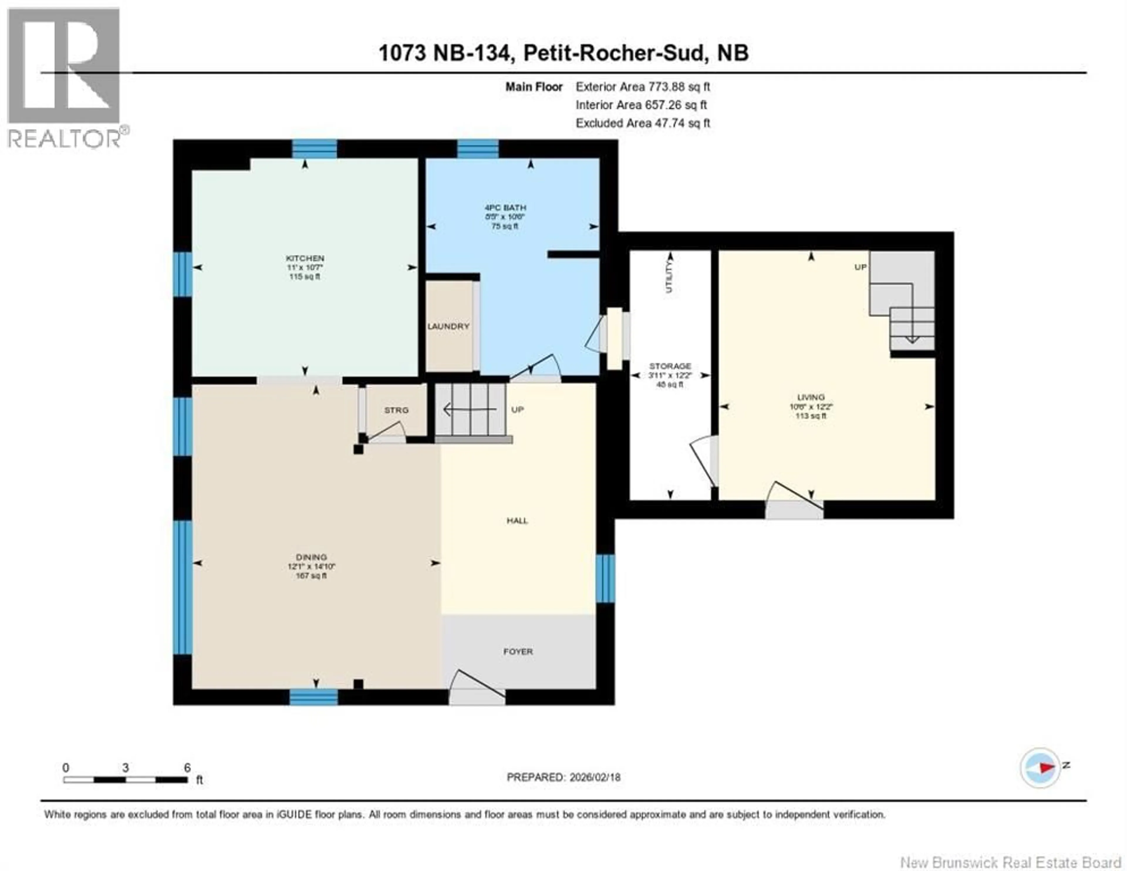 Floor plan for 1073 ROUTE 134, Petit-Rocher-Sud New Brunswick E8J1B8