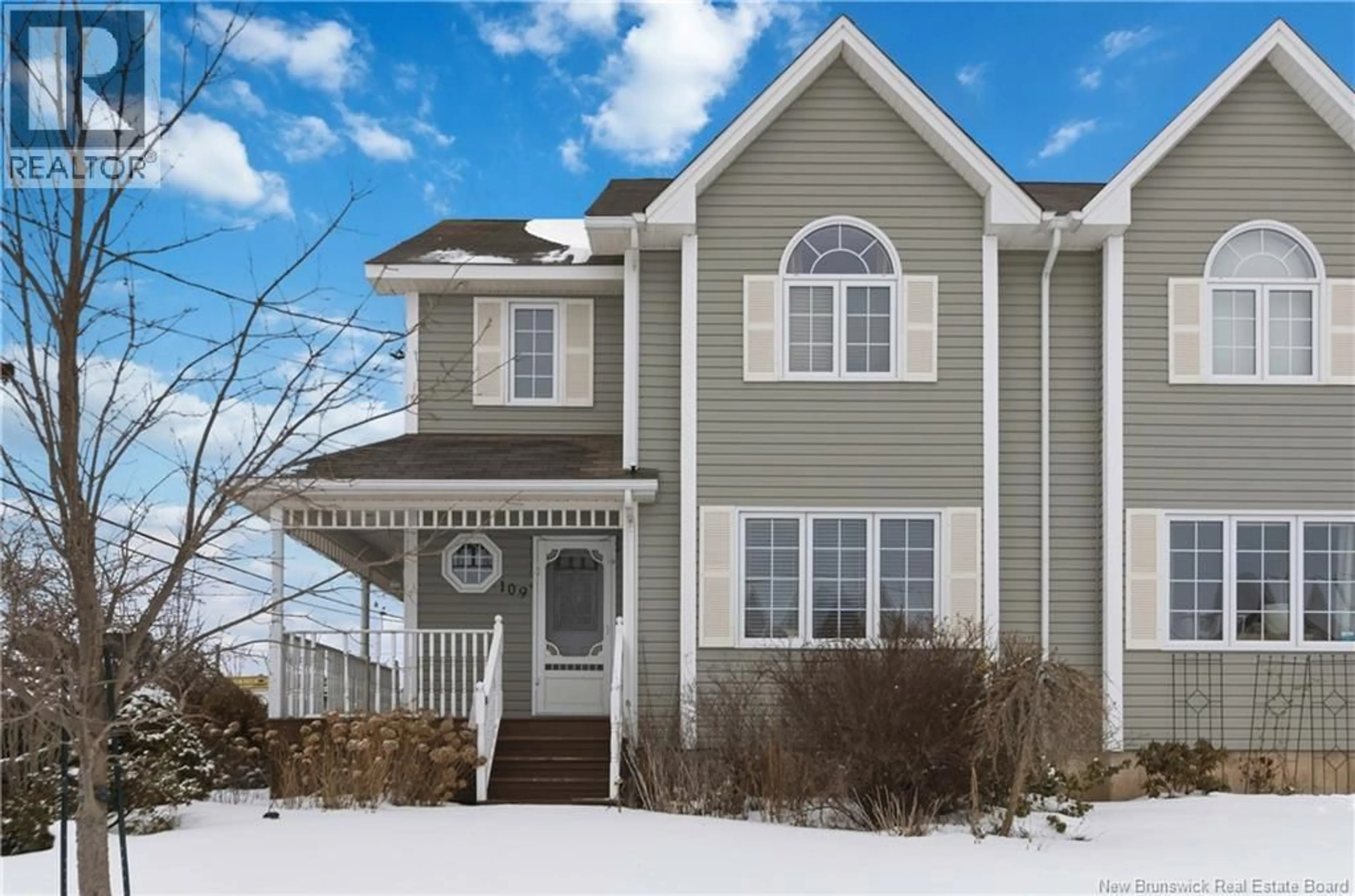 Home with vinyl exterior material, street for 109 STILLWATER DRIVE, Moncton New Brunswick E1E0E3