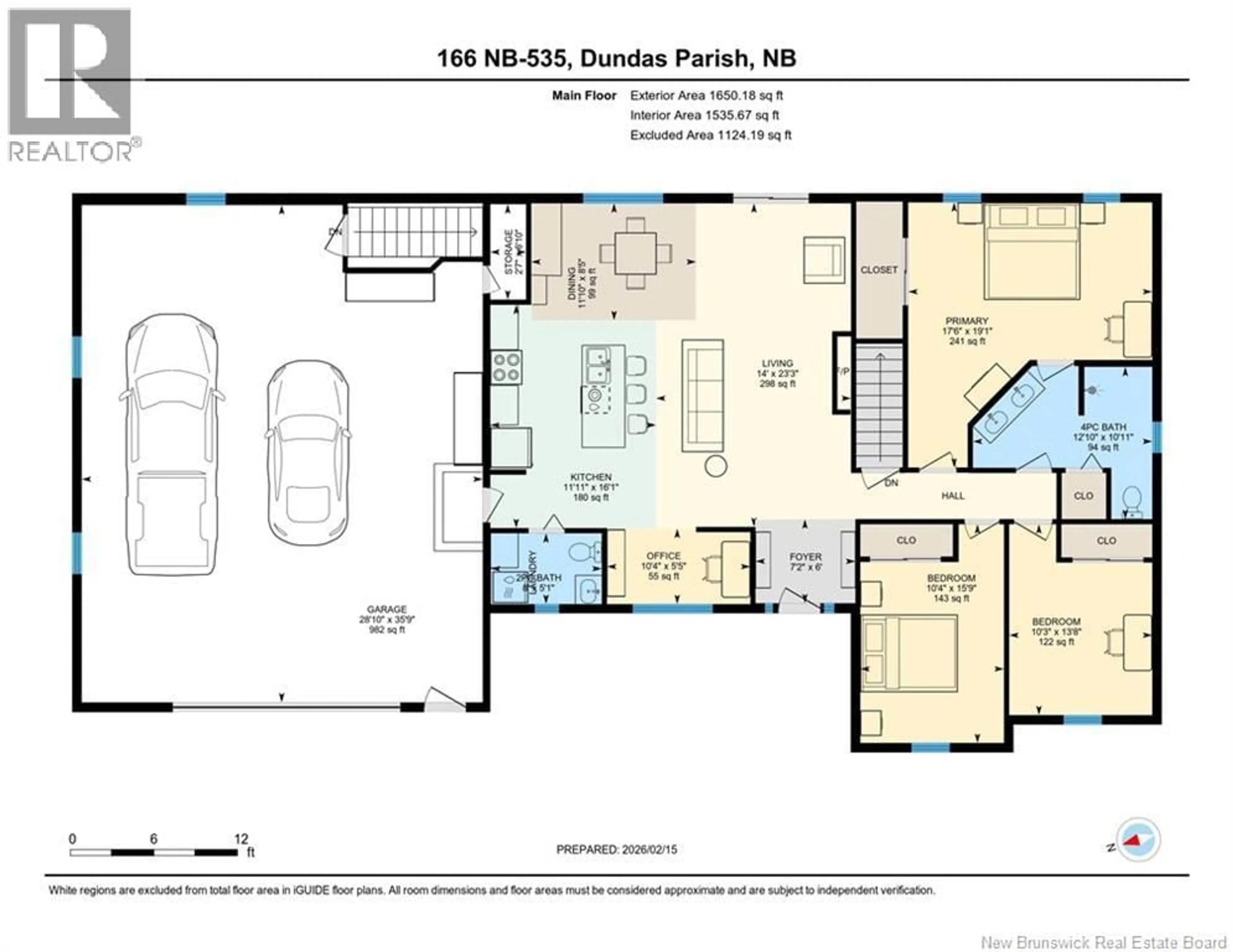 Floor plan for 166 ROUTE 535, Notre-Dame New Brunswick E4V2K7