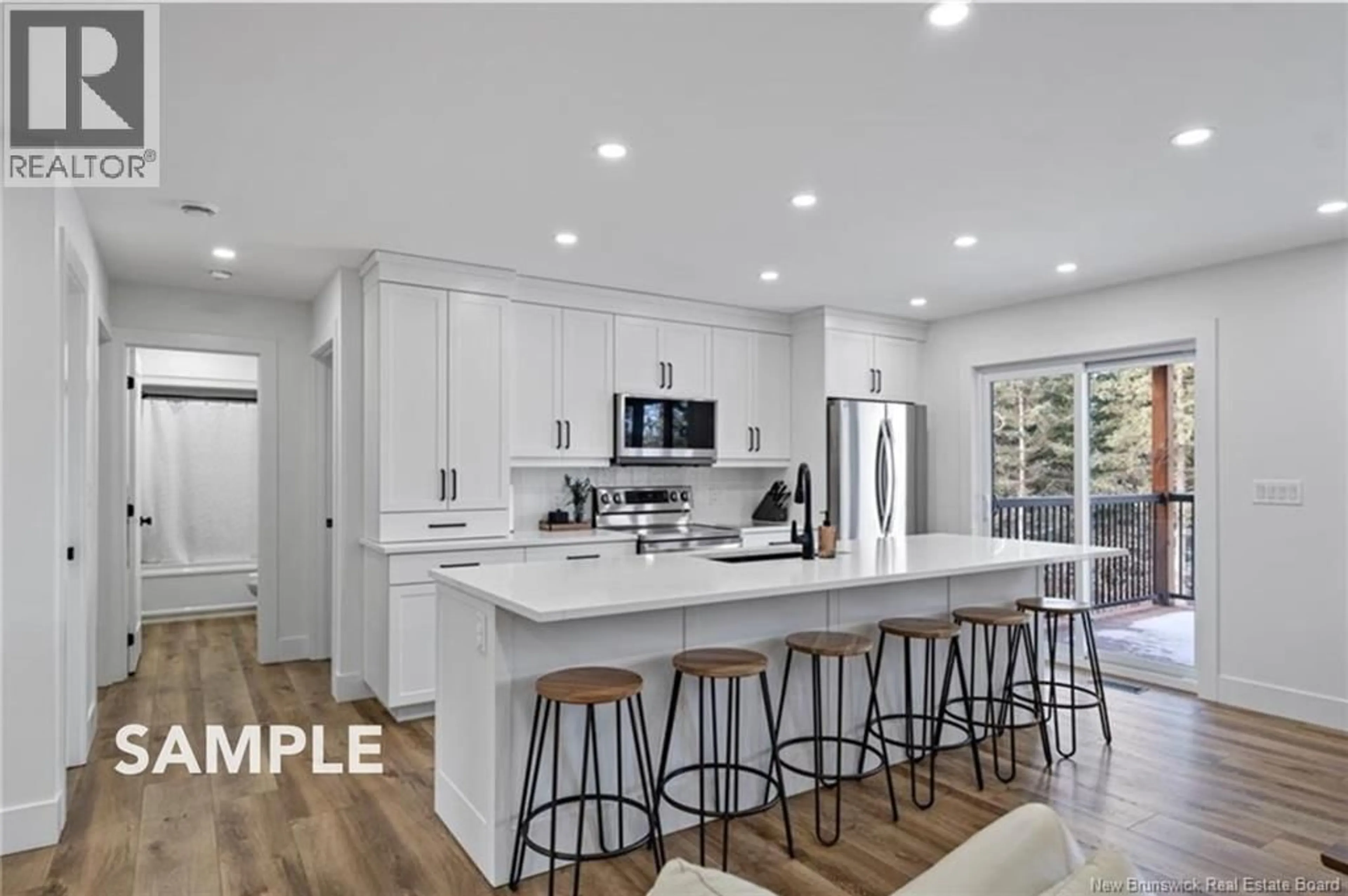 Contemporary kitchen, ceramic/tile floor for 10 BRECKENRIDGE COURT, Lutes Mountain New Brunswick E1G5W8