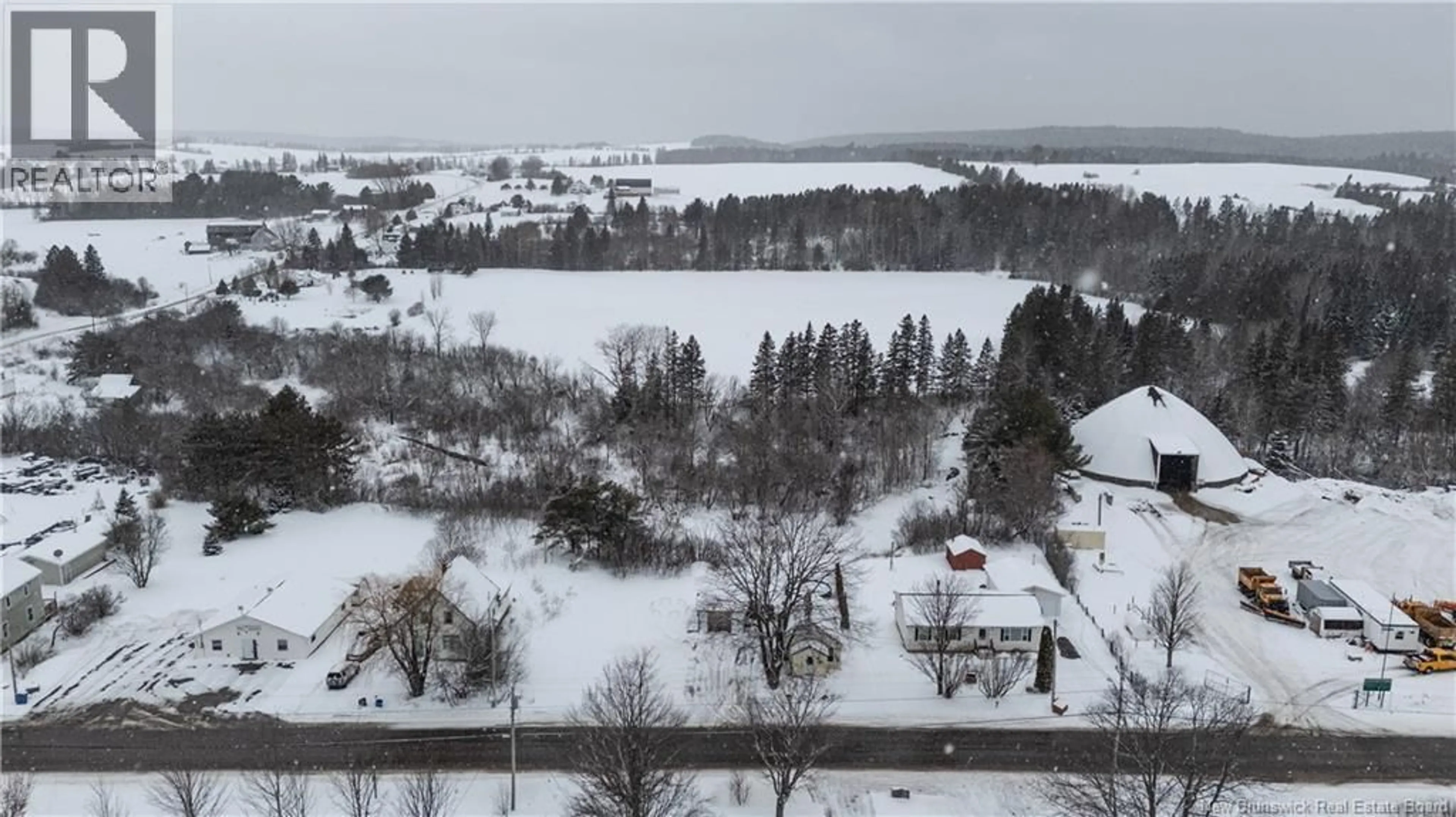 A pic from outside/outdoor area/front of a property/back of a property/a pic from drone, water/lake/river/ocean view for 1874 ROUTE 895, Elgin New Brunswick E4Z2N6