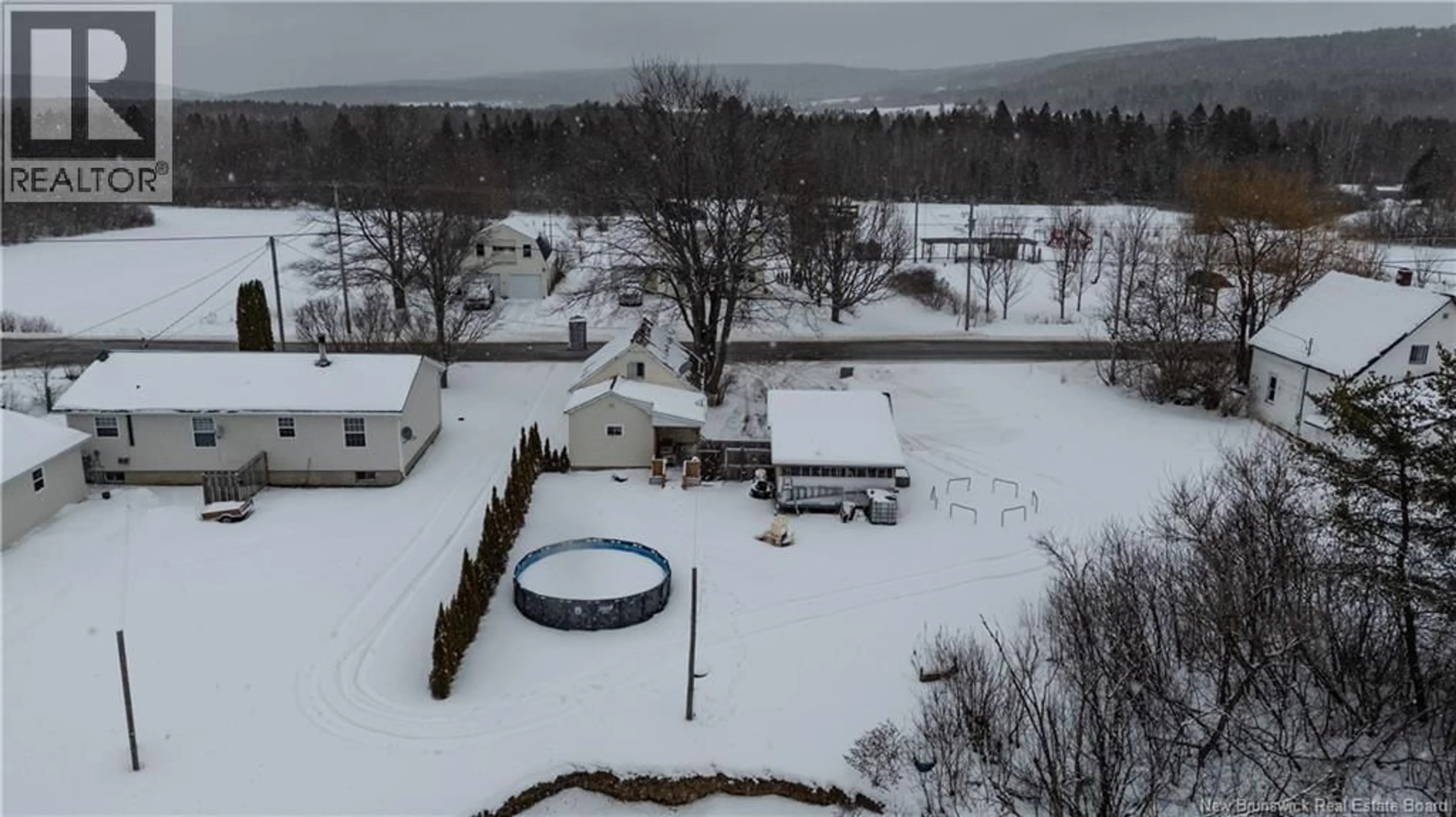 A pic from outside/outdoor area/front of a property/back of a property/a pic from drone, water/lake/river/ocean view for 1874 ROUTE 895, Elgin New Brunswick E4Z2N6