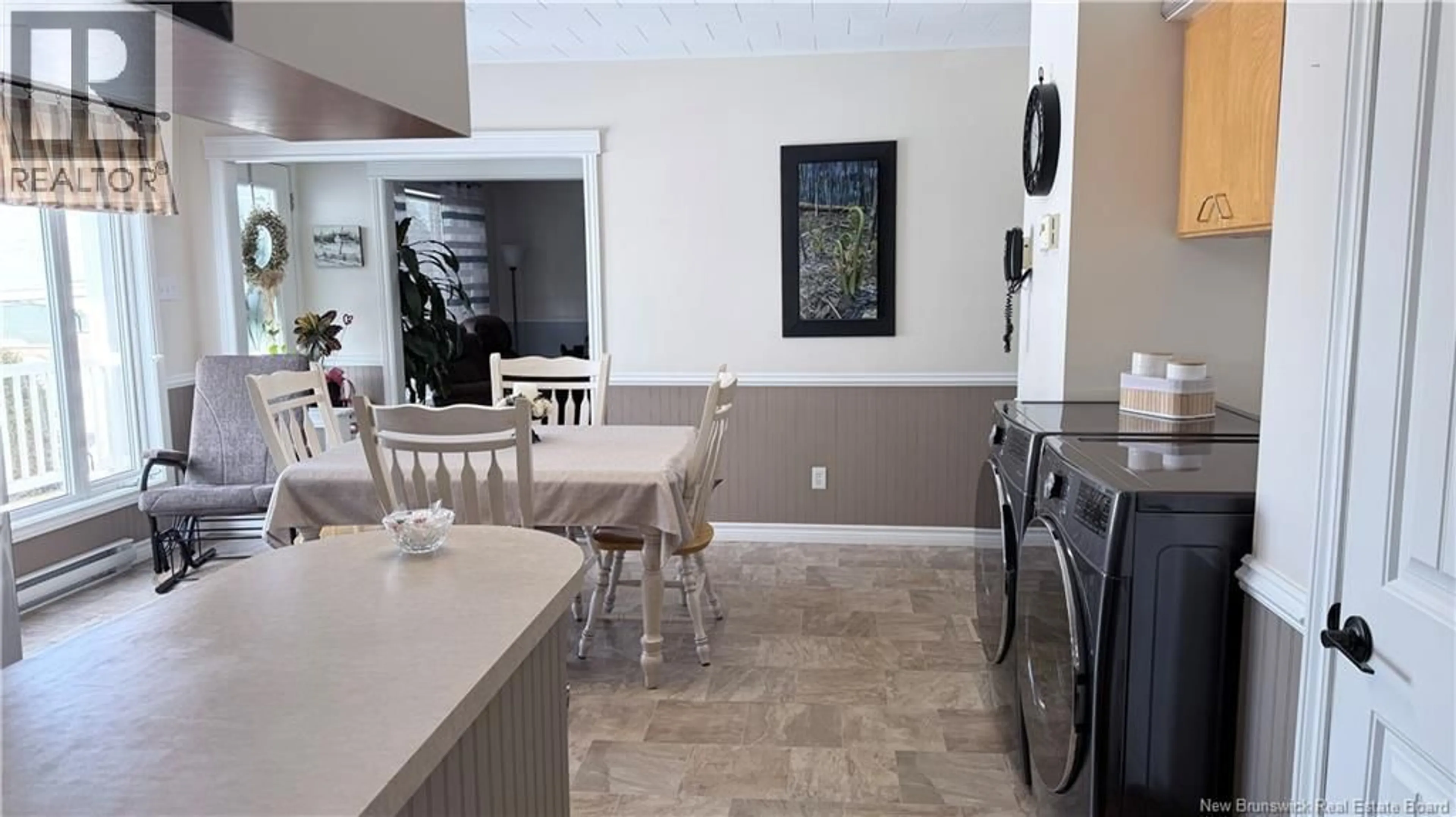 Open concept kitchen, ceramic/tile floor for 204 GODBOUT STREET, Grand Falls New Brunswick E3Y1C2