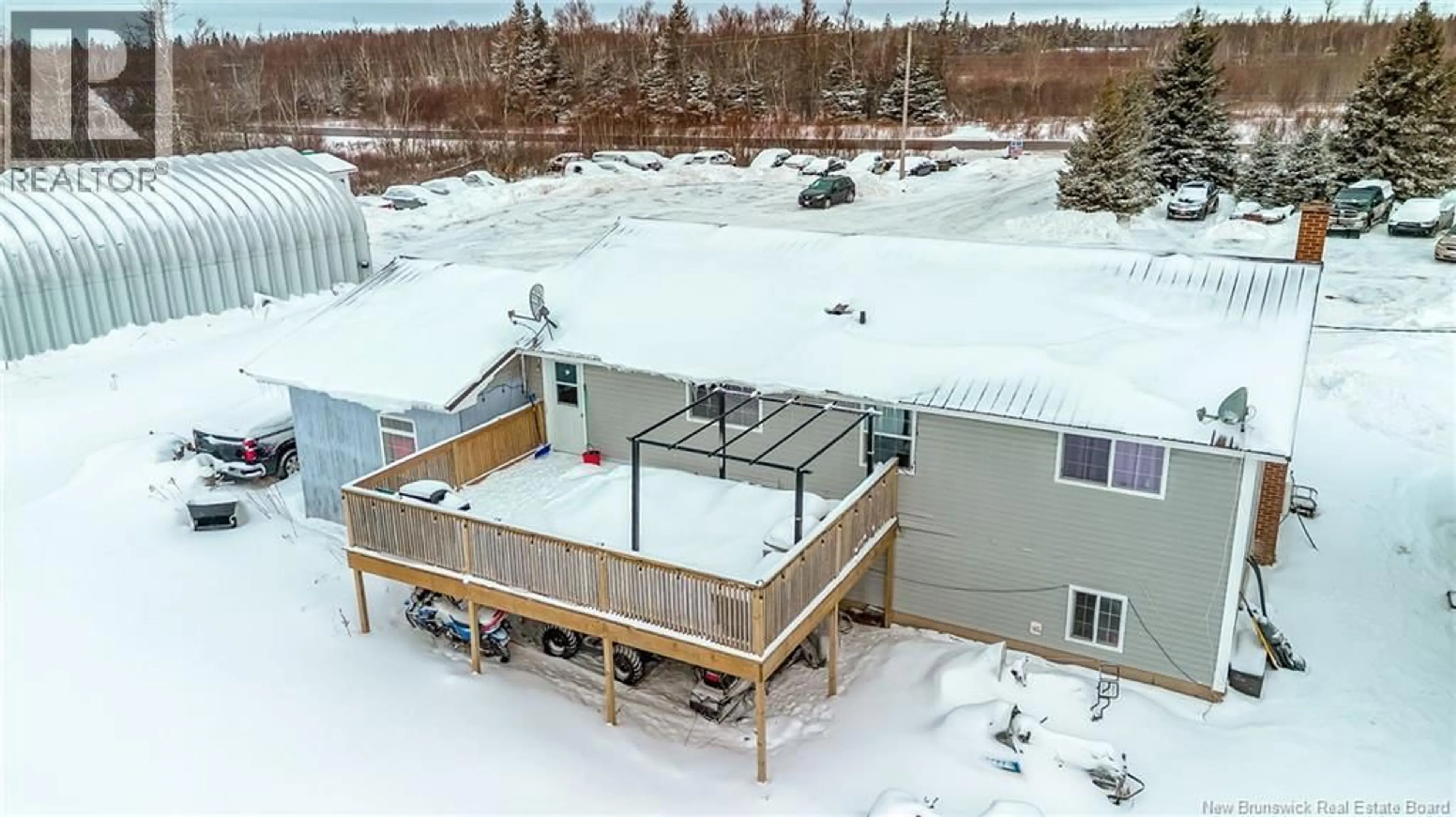 A pic from outside/outdoor area/front of a property/back of a property/a pic from drone, building for 3861 ROUTE 16, Melrose New Brunswick E4M2H1