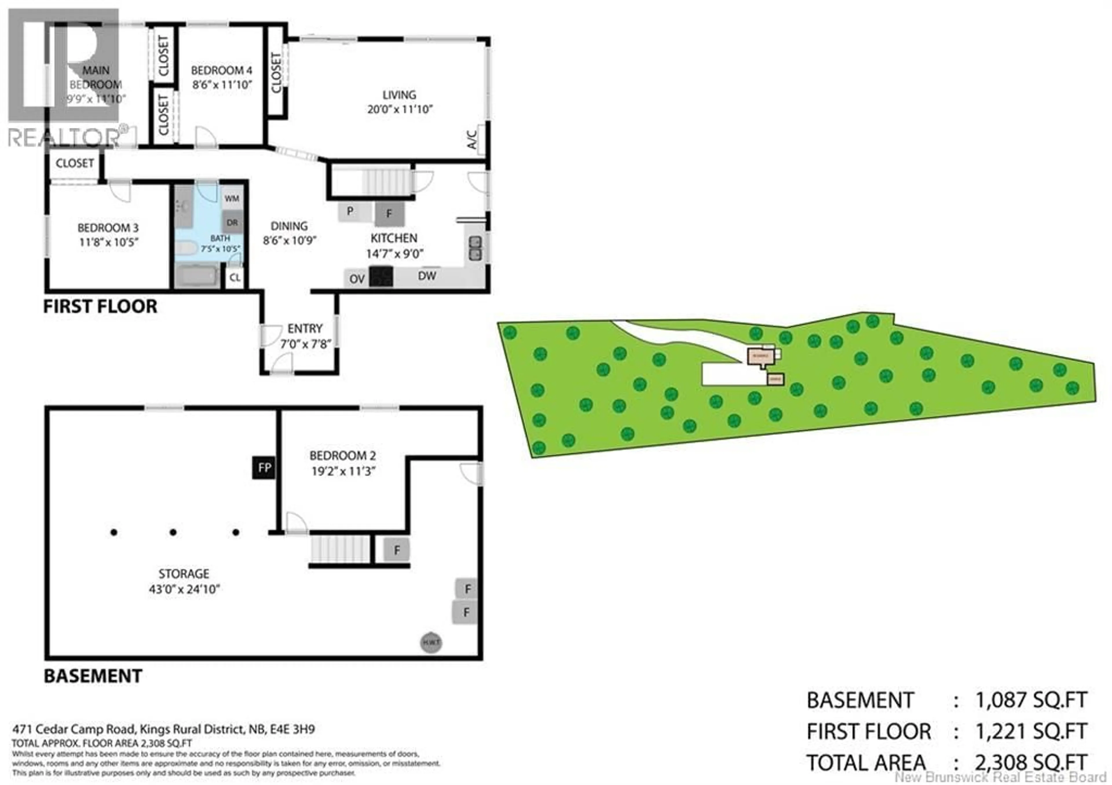 Floor plan for 471 CEDAR CAMP ROAD, Waterford New Brunswick E4E3H9