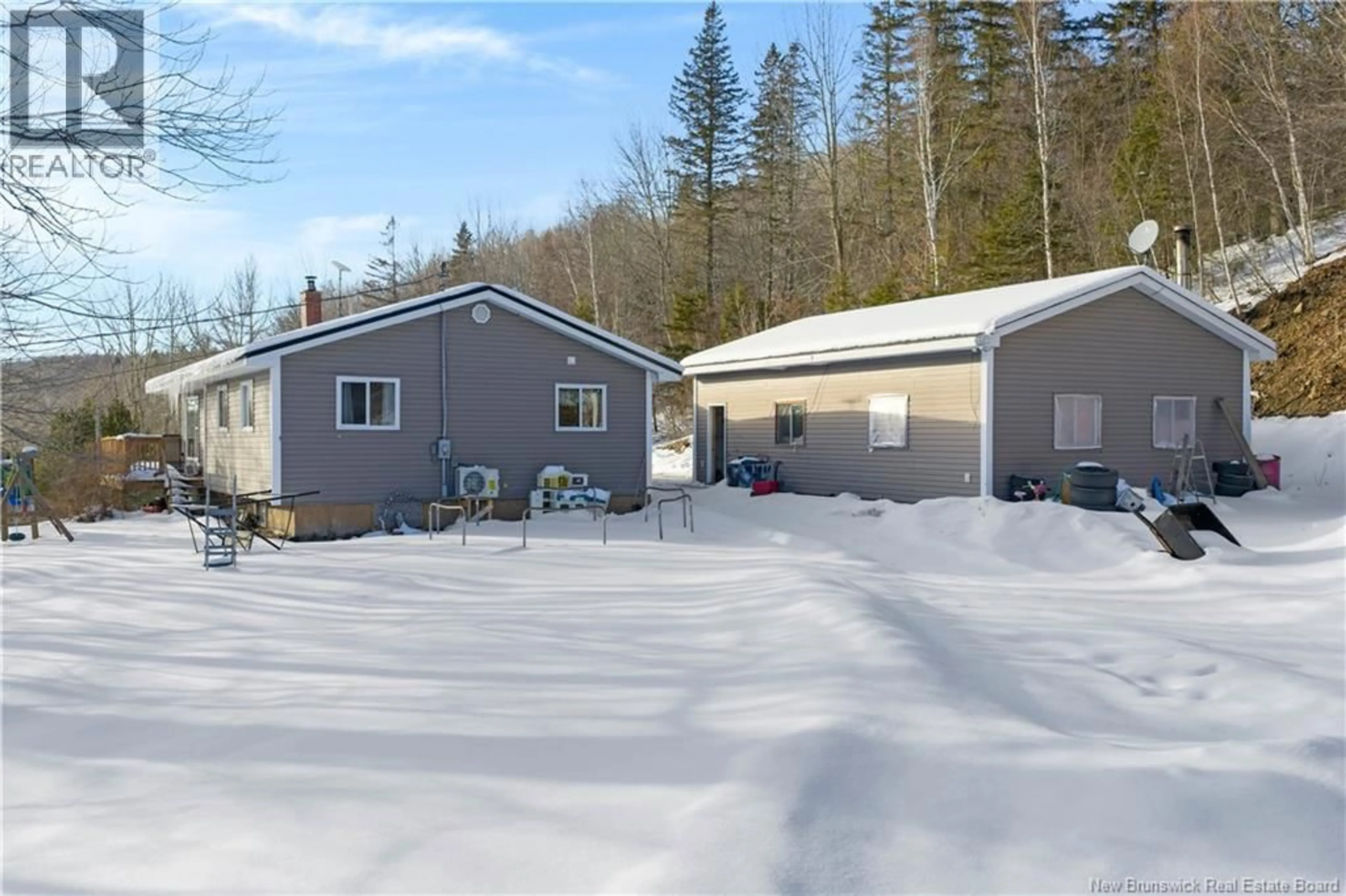 A pic from outside/outdoor area/front of a property/back of a property/a pic from drone, unknown for 471 CEDAR CAMP ROAD, Waterford New Brunswick E4E3H9