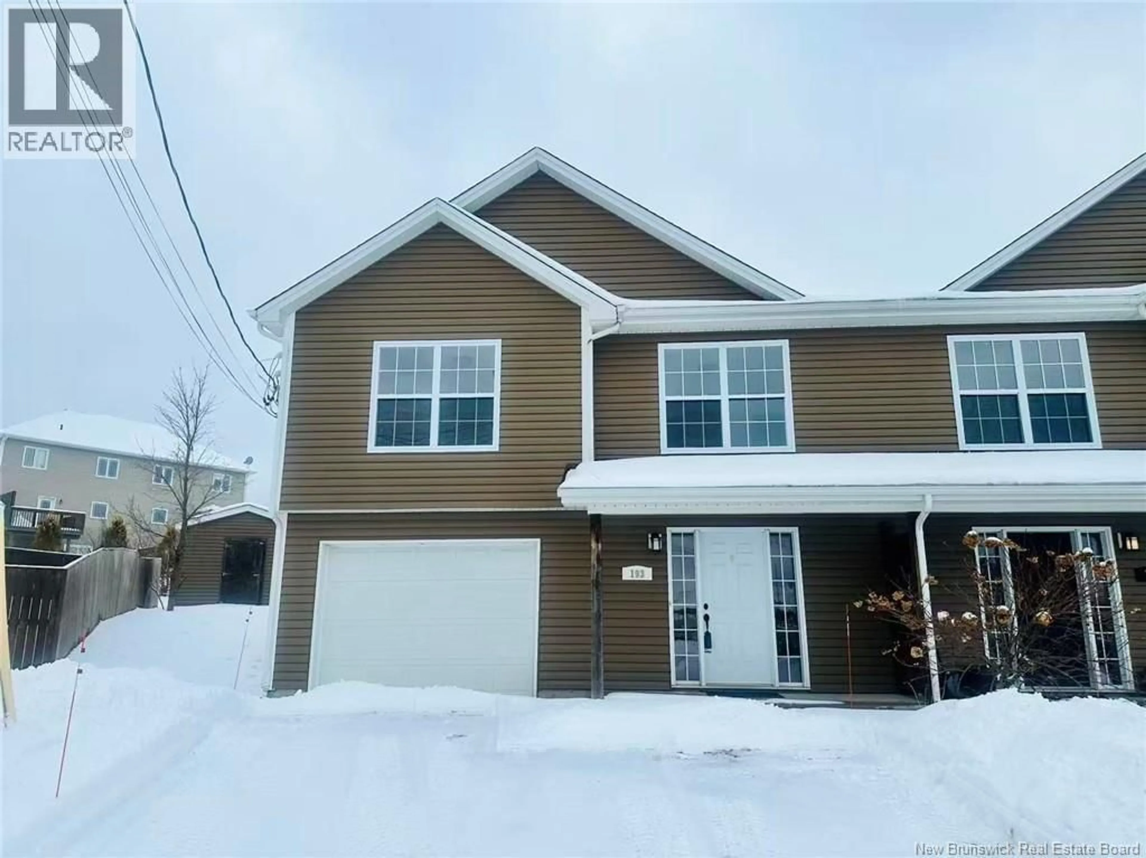 Home with vinyl exterior material, street for 193 HOULAHAN STREET, Dieppe New Brunswick E1A4X6