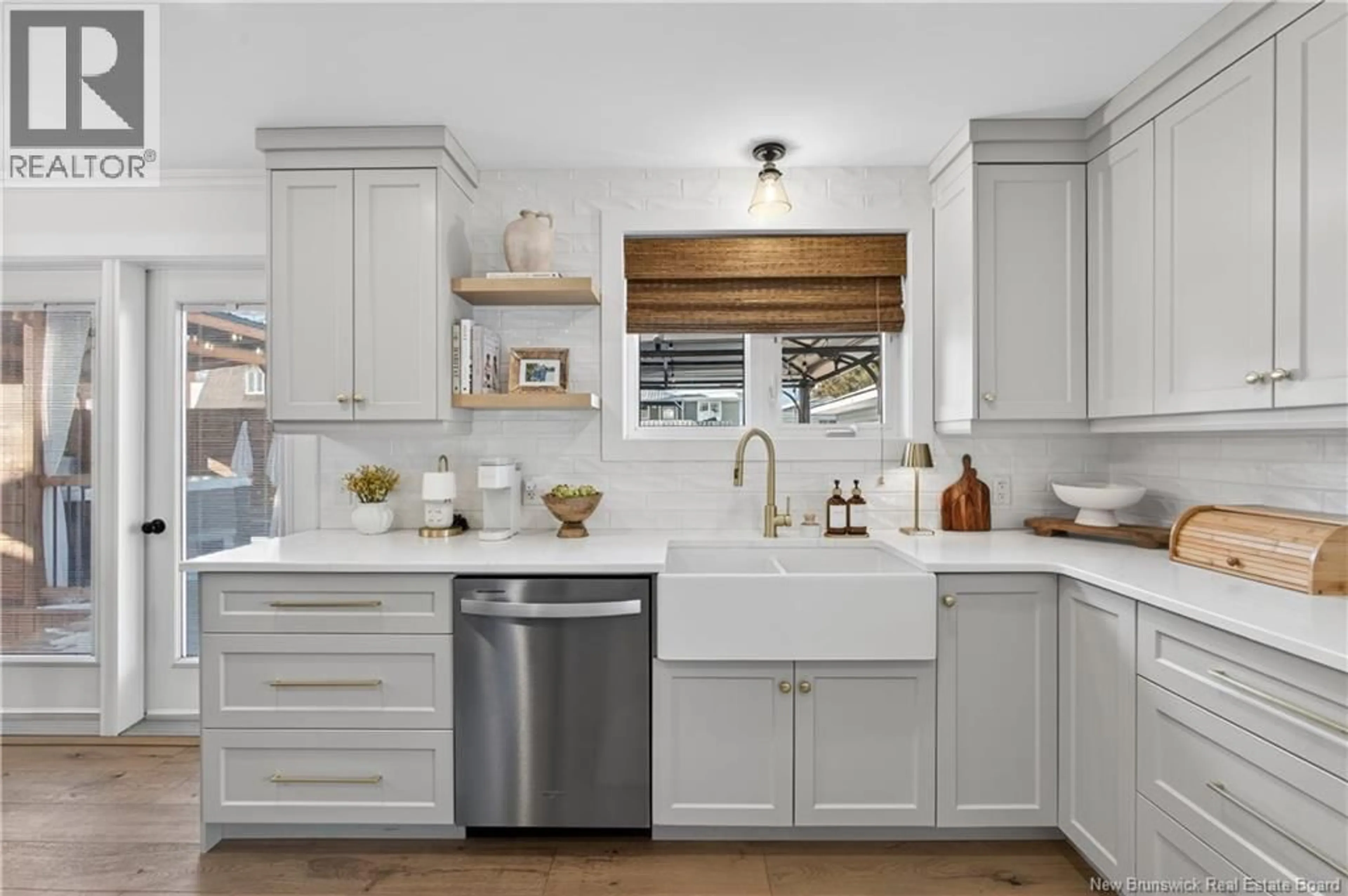 Open concept kitchen, ceramic/tile floor for 3 MERSEREAU STREET, Miramichi New Brunswick E1N3N8