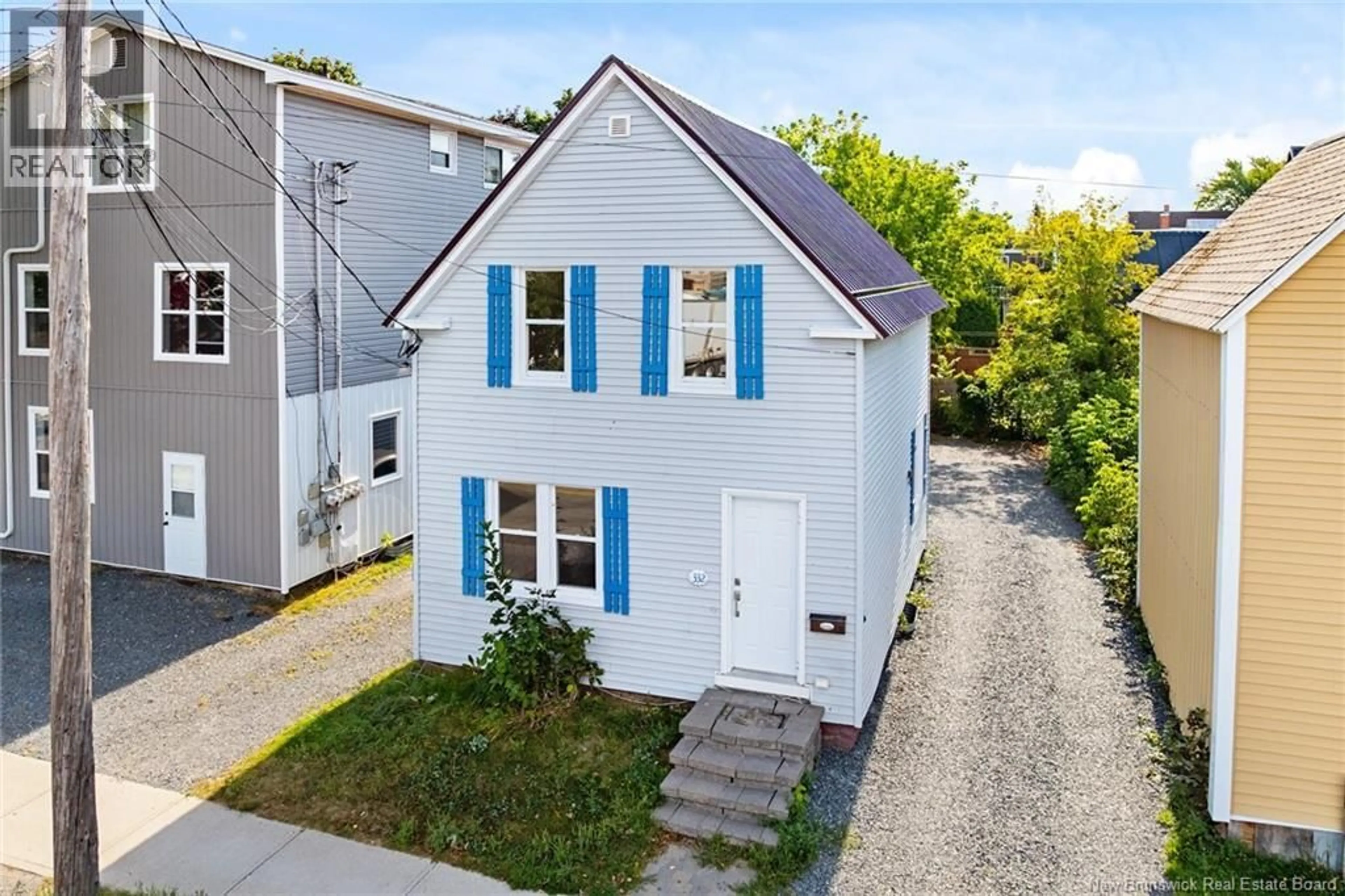 A pic from outside/outdoor area/front of a property/back of a property/a pic from drone, street for 332 SMYTHE STREET, Fredericton New Brunswick E3B3E2