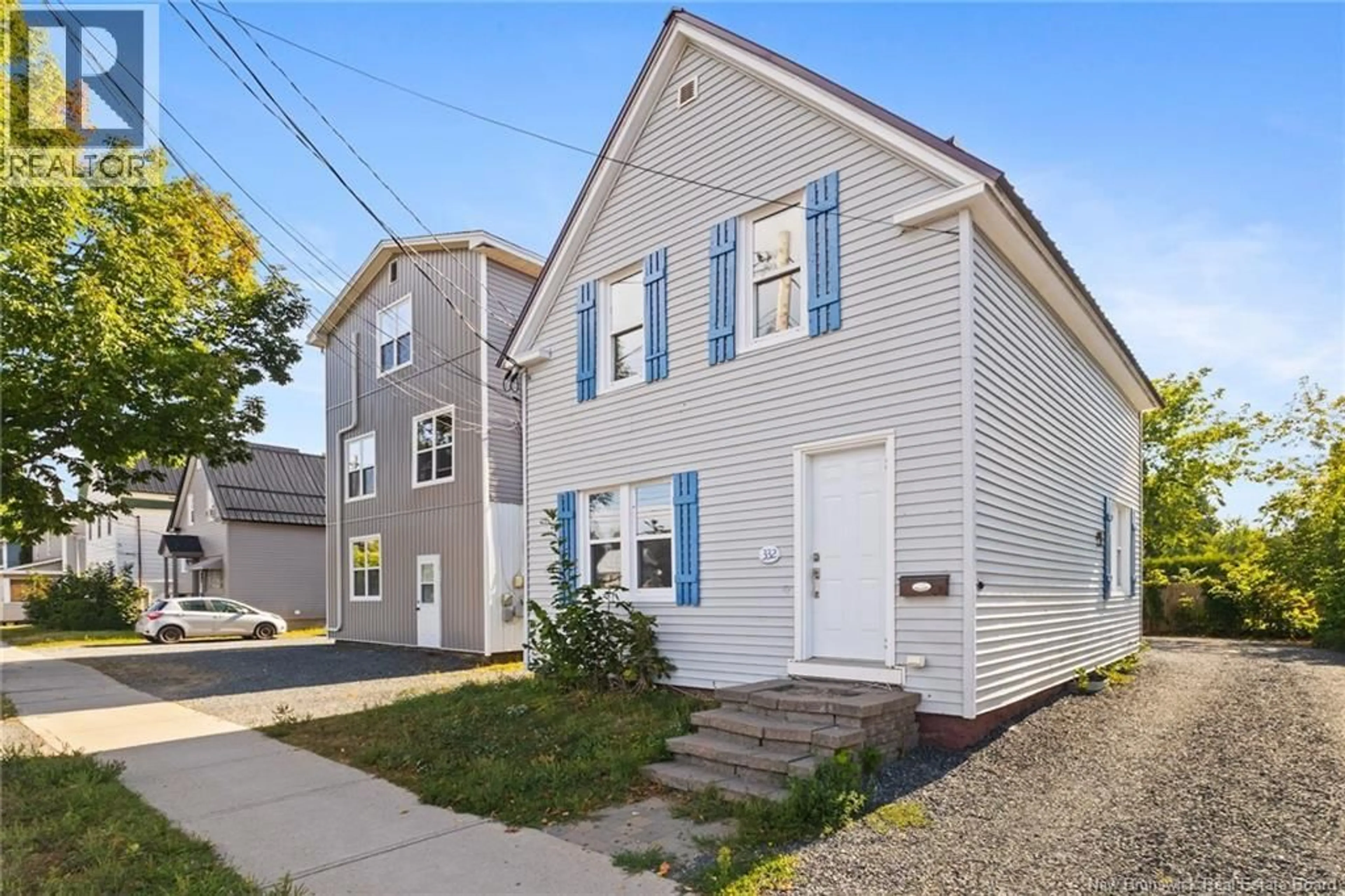 Home with vinyl exterior material, street for 332 SMYTHE STREET, Fredericton New Brunswick E3B3E2