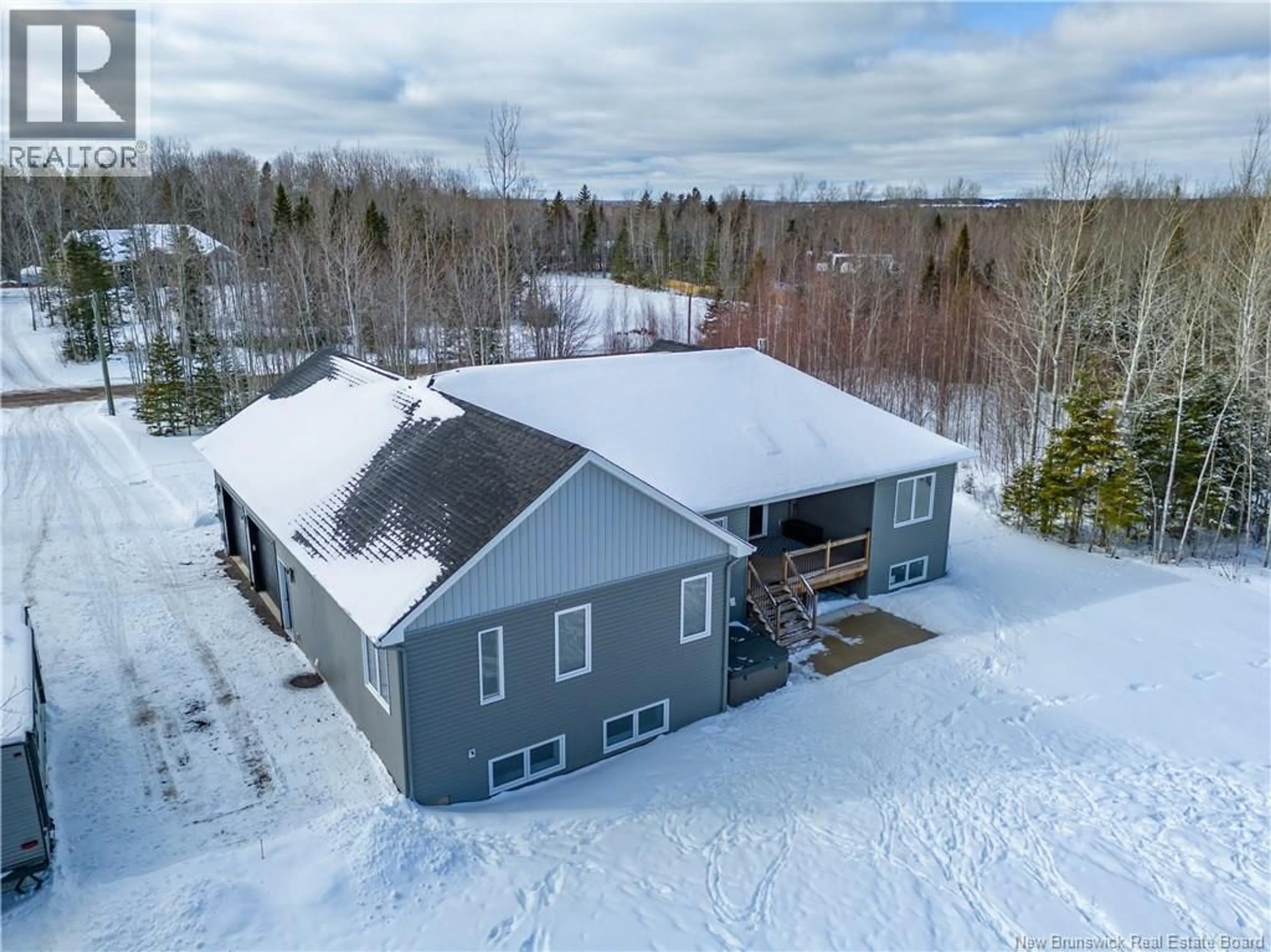 A pic from outside/outdoor area/front of a property/back of a property/a pic from drone, unknown for 30 DES JARDINS, Irishtown New Brunswick E1H0J6