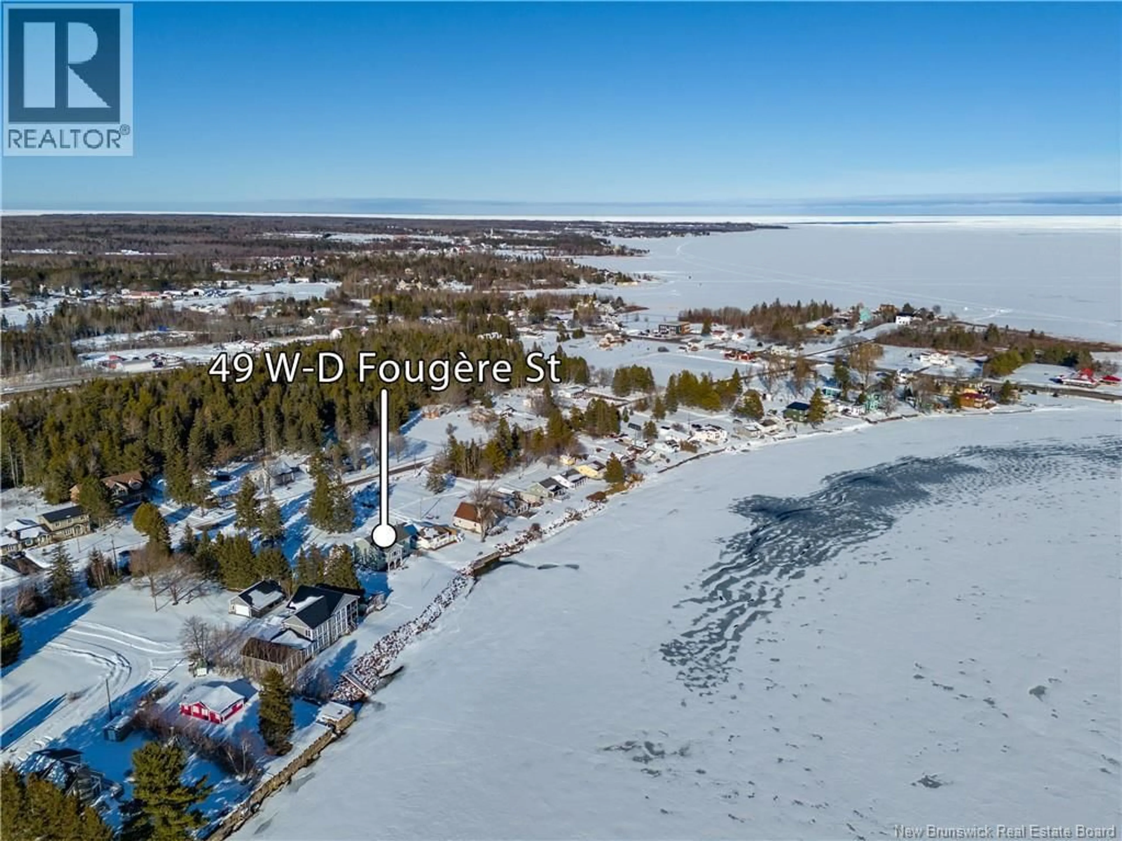 A pic from outside/outdoor area/front of a property/back of a property/a pic from drone, water/lake/river/ocean view for 49 WD FOUGERE, Shediac Bridge New Brunswick E4R2A5
