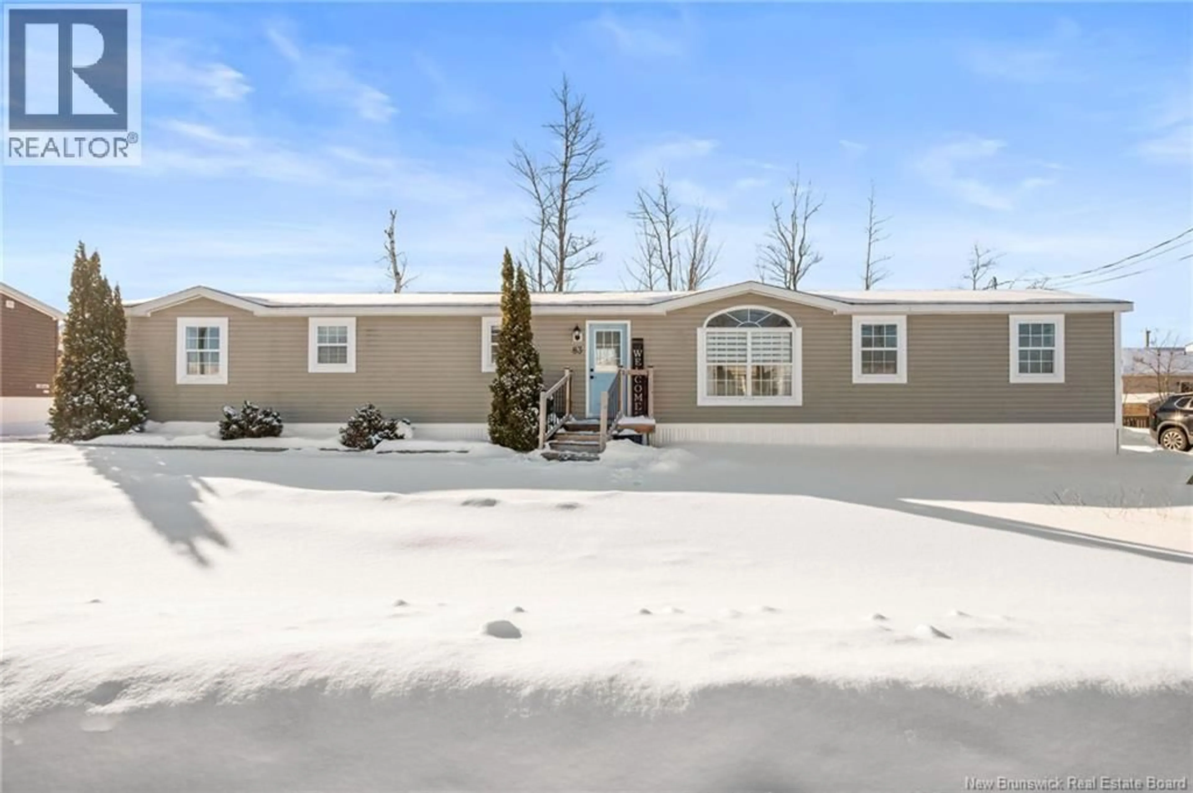 Home with vinyl exterior material, street for 83 TRACADIE DRIVE, Dieppe New Brunswick E1A8P3