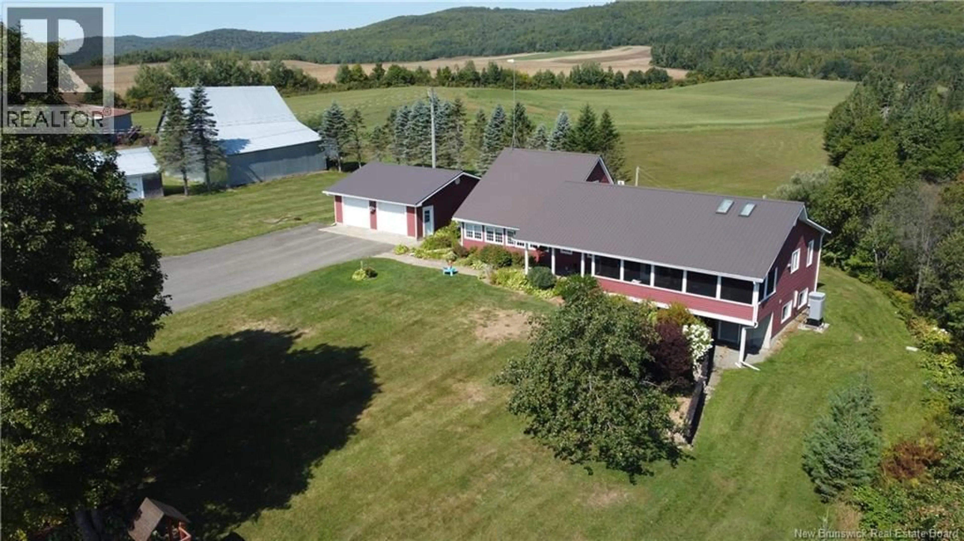A pic from outside/outdoor area/front of a property/back of a property/a pic from drone, building for 621 MOOSE MOUNTAIN ROAD, Moose Mountain New Brunswick E7J1R7