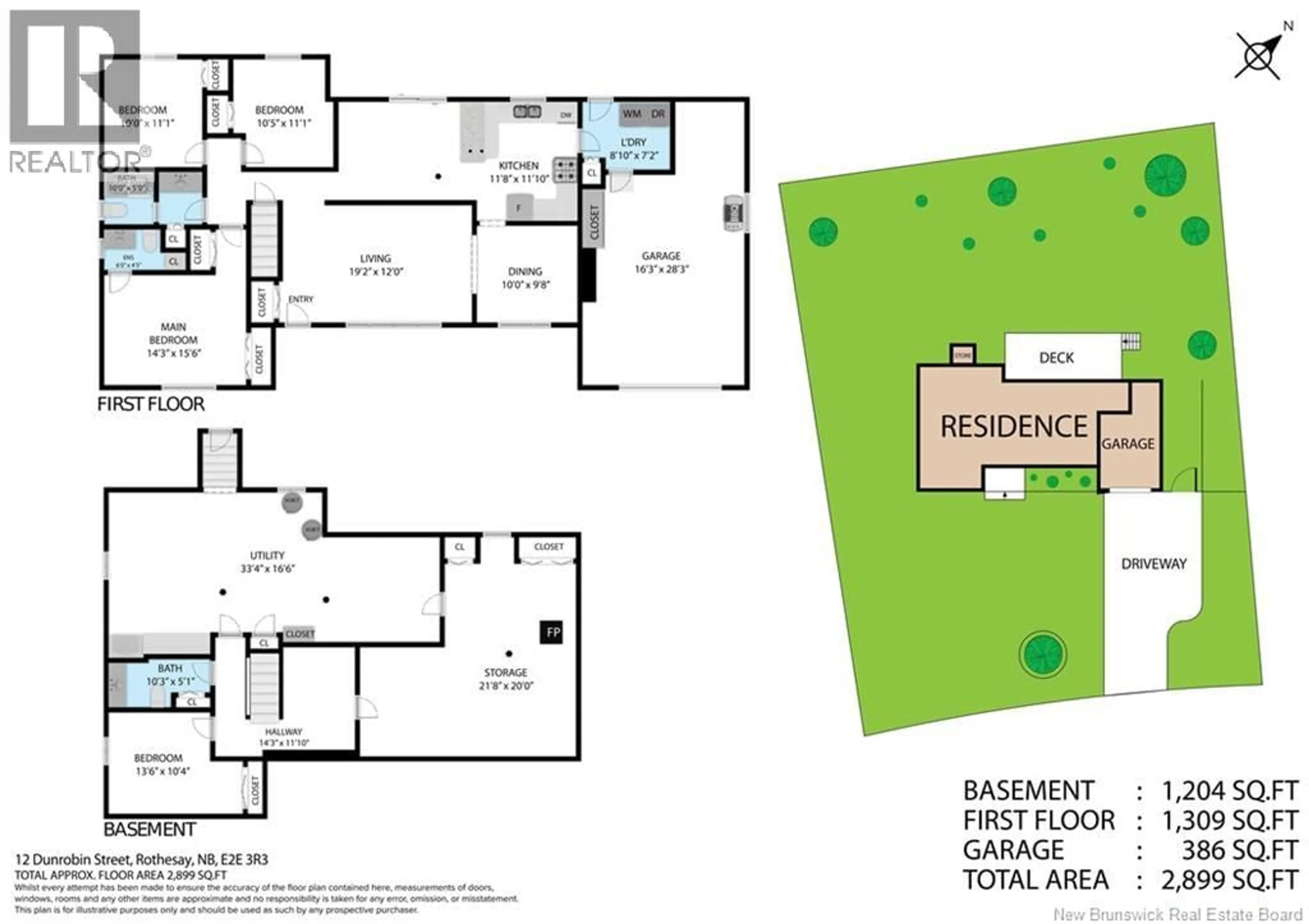 Floor plan for 12 DUNROBIN STREET, Rothesay New Brunswick E2E3R3