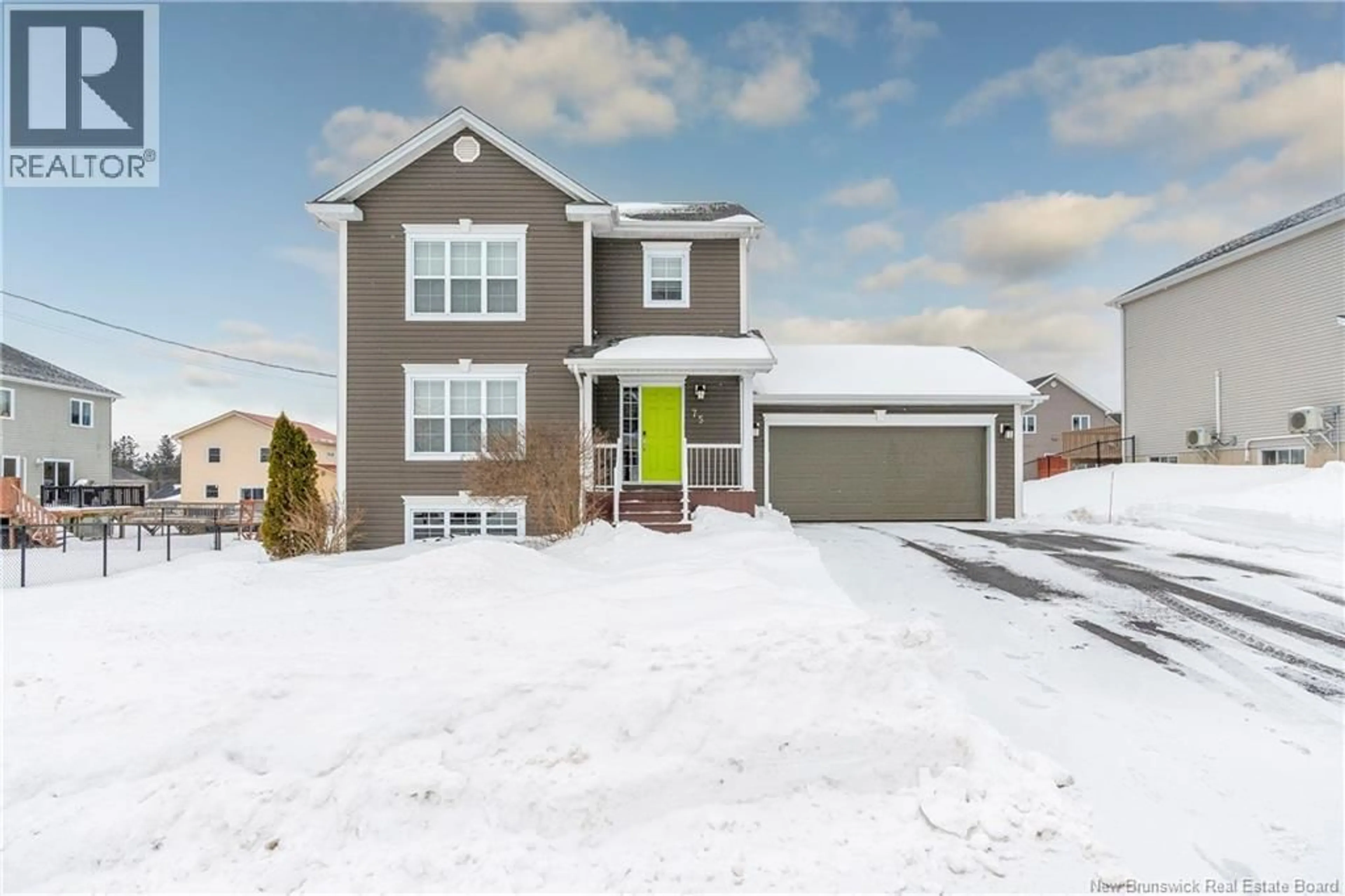 Home with vinyl exterior material, street for 75 ANASTASIA CRESCENT, Moncton New Brunswick E1E0E4