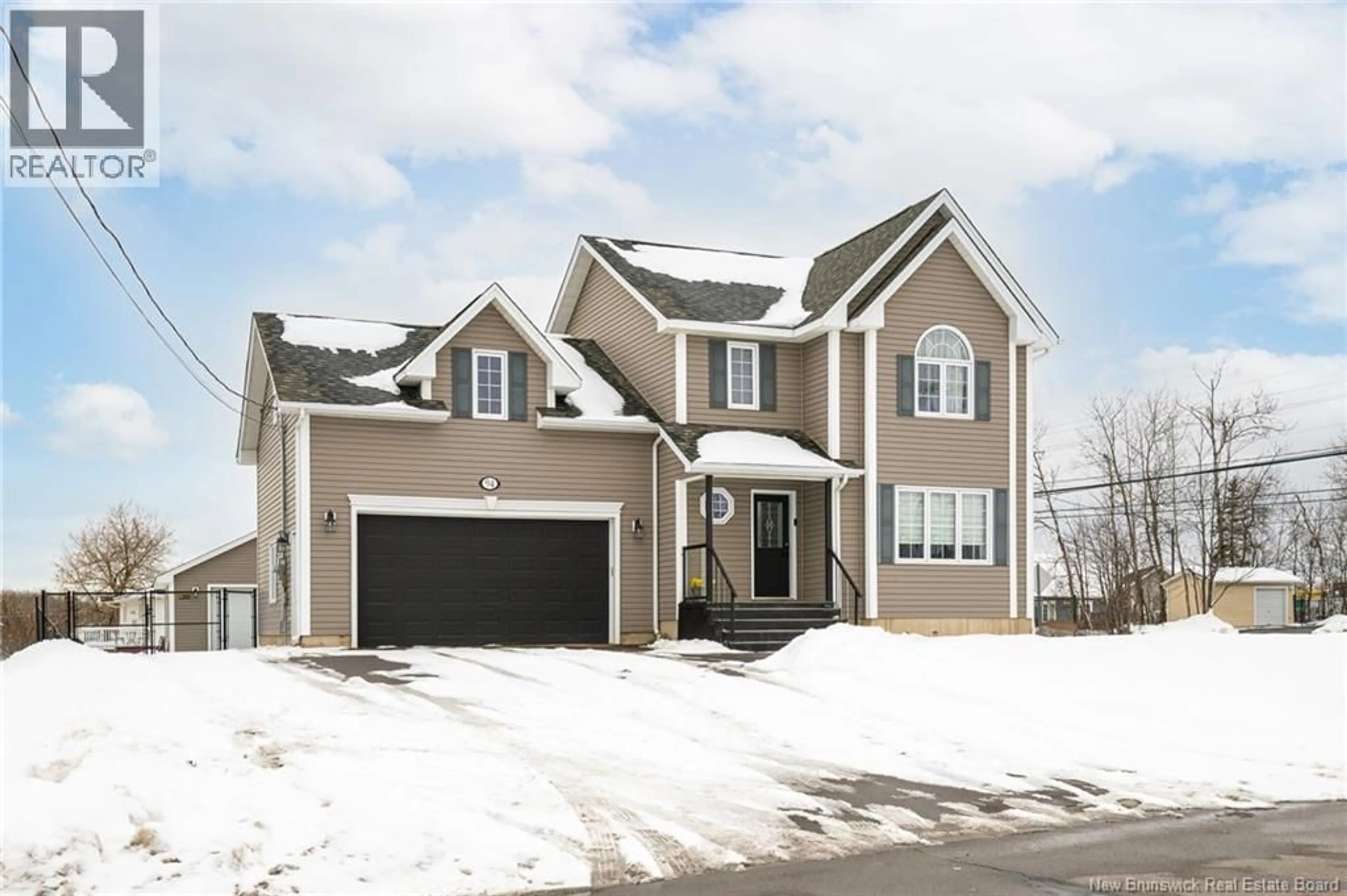 Home with vinyl exterior material, street for 94 PEBBLE CREEK WAY, Moncton New Brunswick E1E0C8