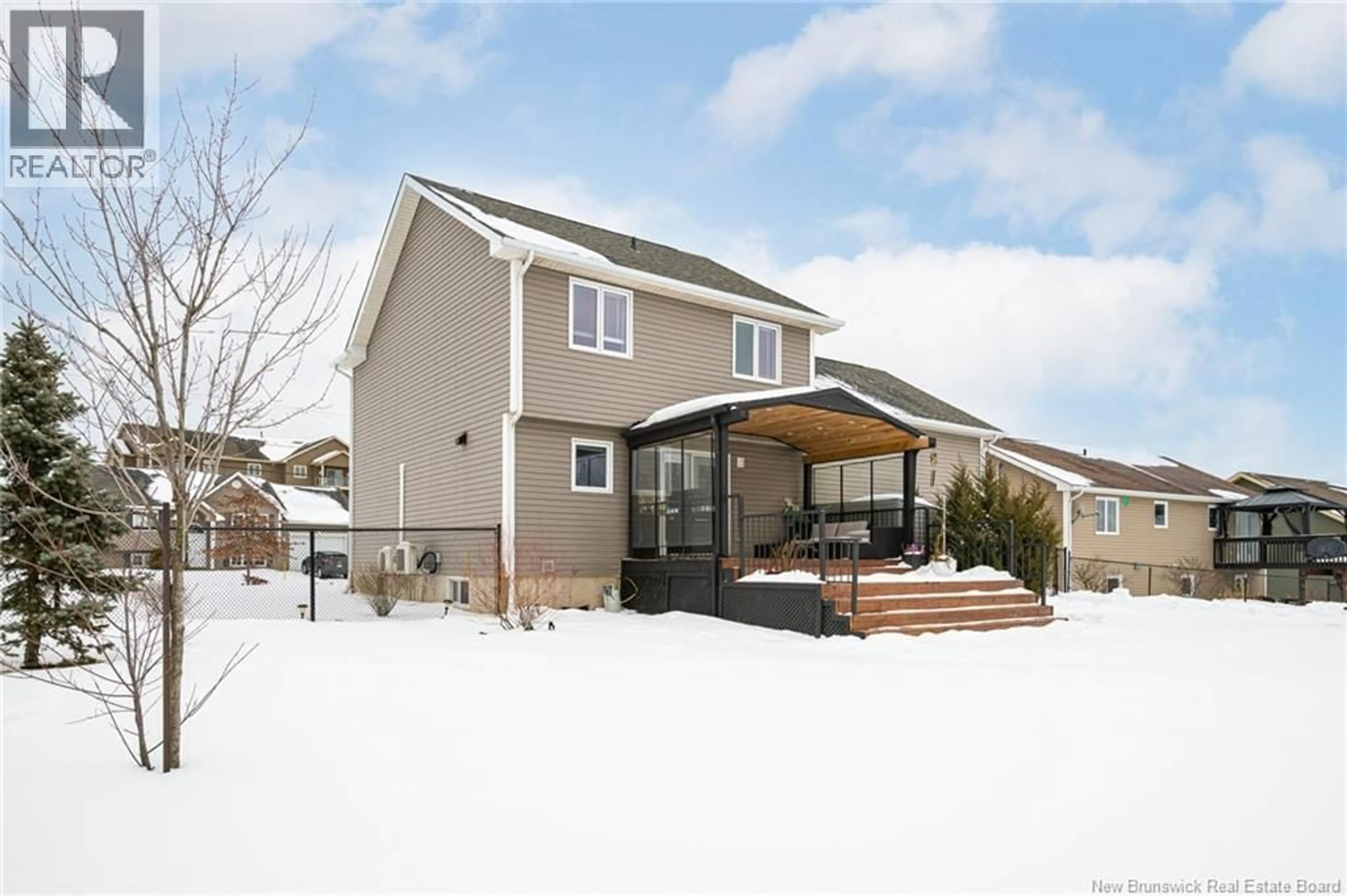 Home with vinyl exterior material, street for 94 PEBBLE CREEK WAY, Moncton New Brunswick E1E0C8