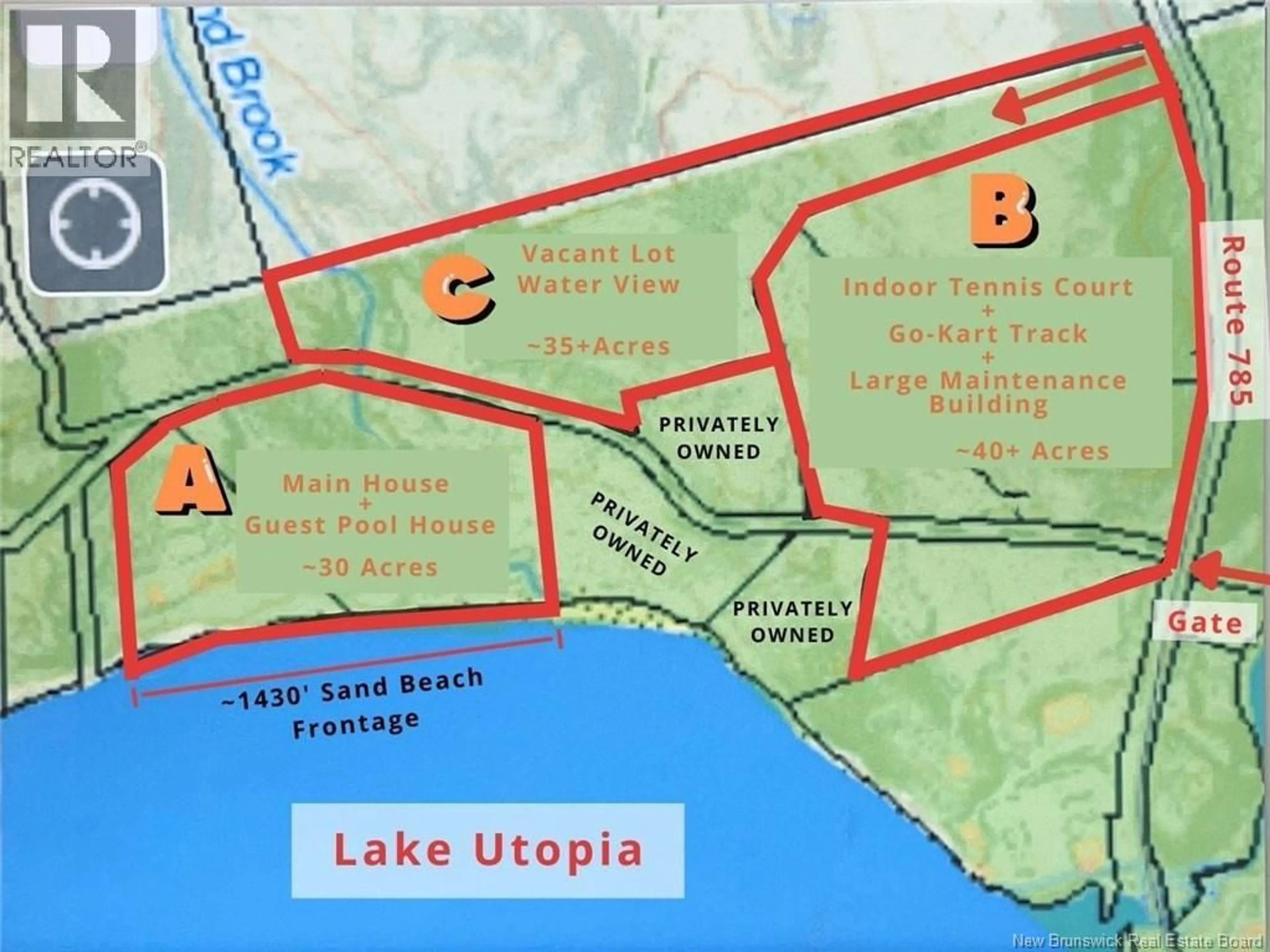 Picture of a map for 1191 ROUTE 785, Utopia New Brunswick E5C2L3