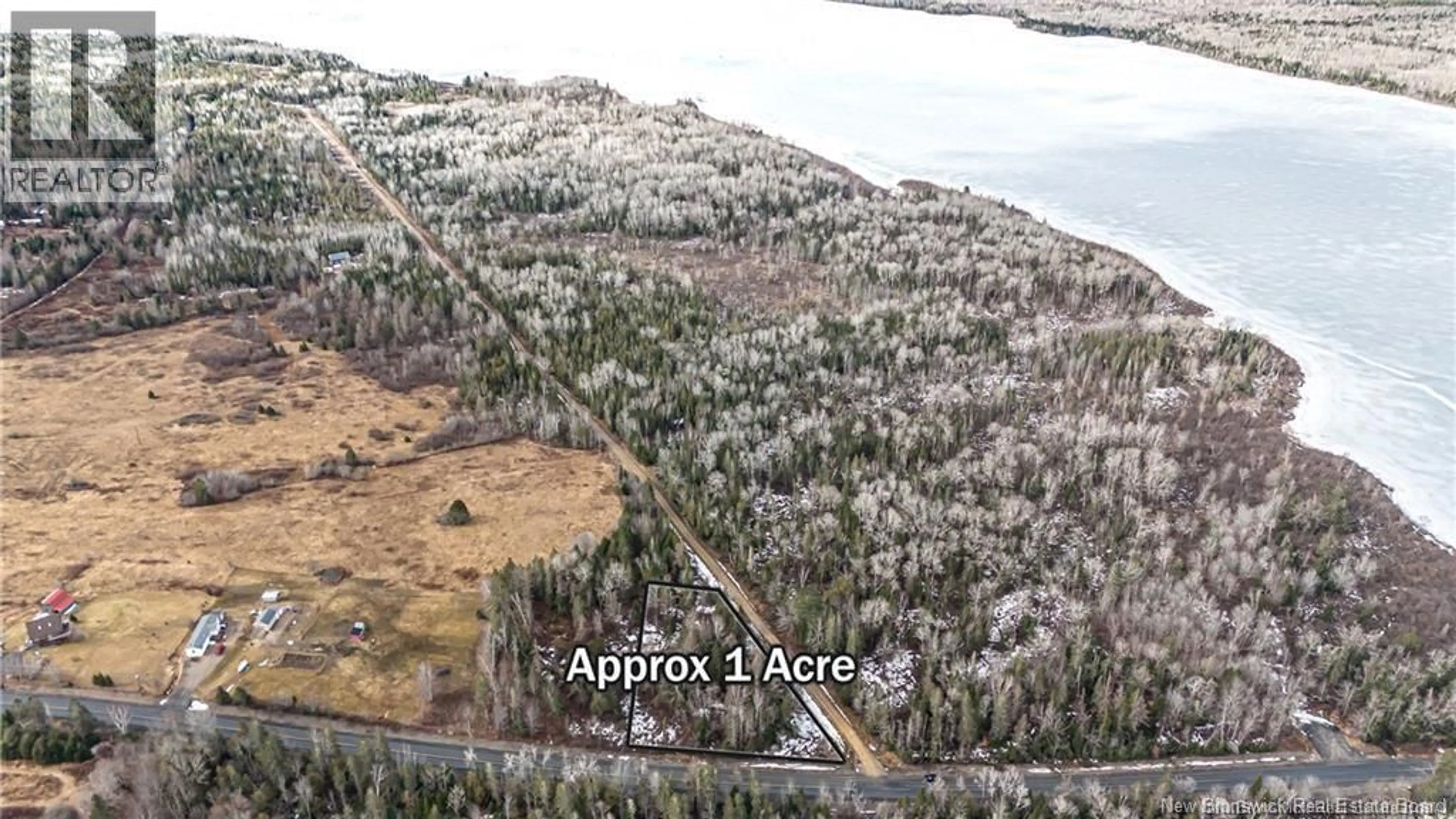 A pic from outside/outdoor area/front of a property/back of a property/a pic from drone, forest/trees view for Lot - 1 ROUTE 616, Keswick Ridge New Brunswick E6L1T3