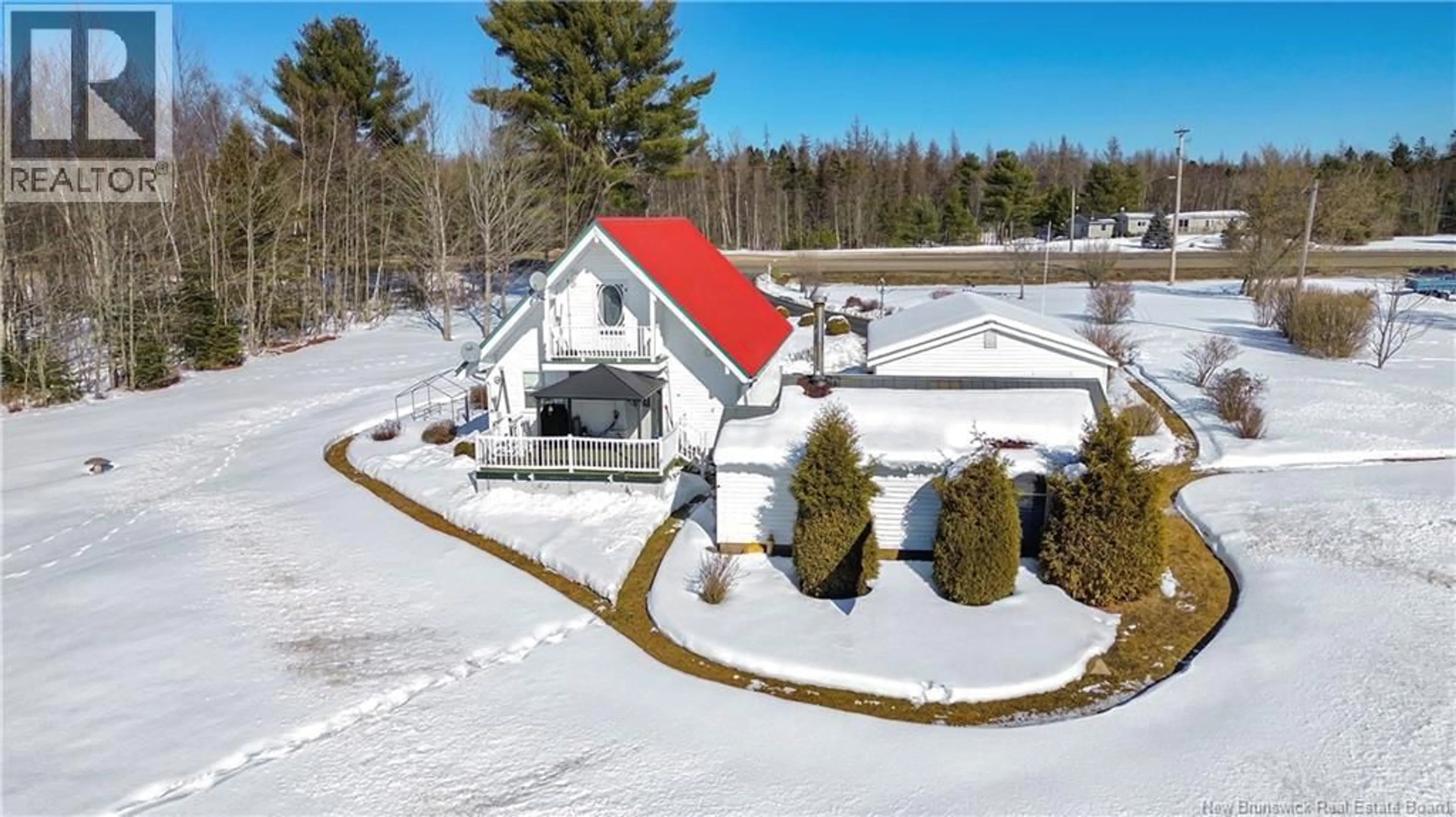 A pic from outside/outdoor area/front of a property/back of a property/a pic from drone, building for 13562 ROUTE 10, Berwick New Brunswick E5P3C9